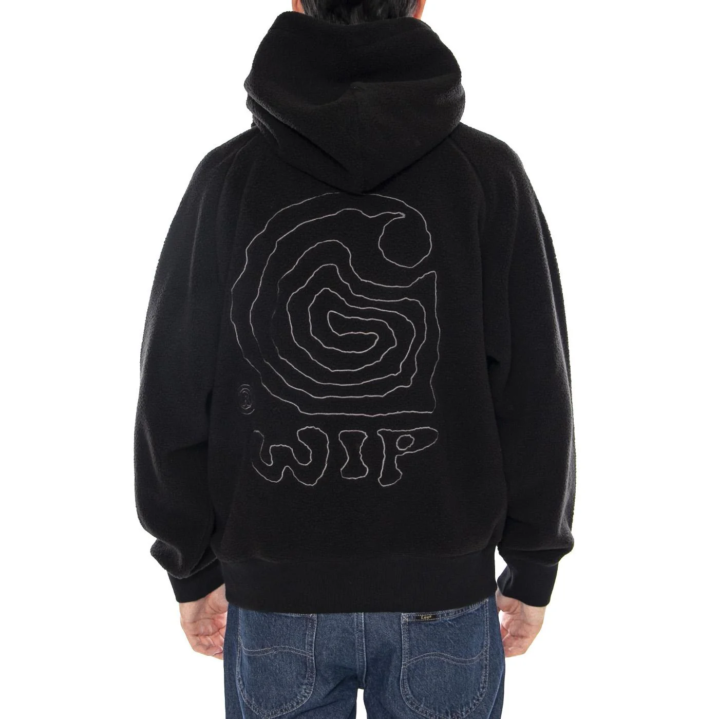 Hooded Helix Sweat Black / Porphyry - Men's Hoodie Black CARHARTT WIP - Image 3