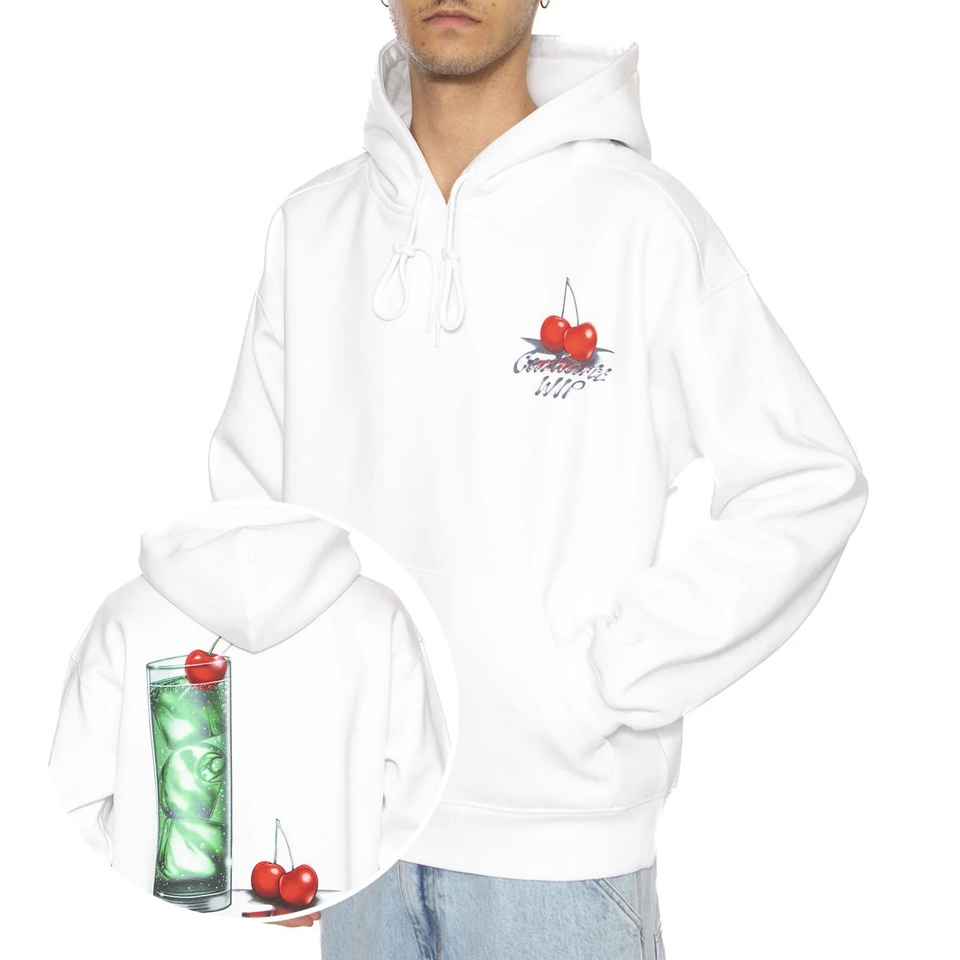 Hooded Jake Garcia Sweat White