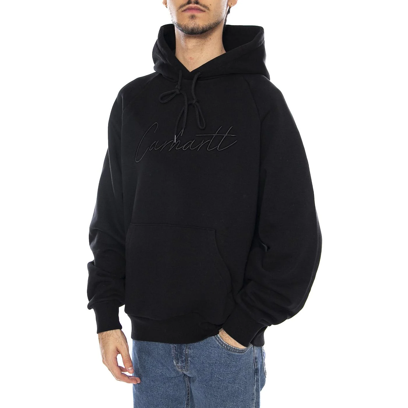 Hooded Ray Sweat Black - Men's Hoodie Black CARHARTT WIP