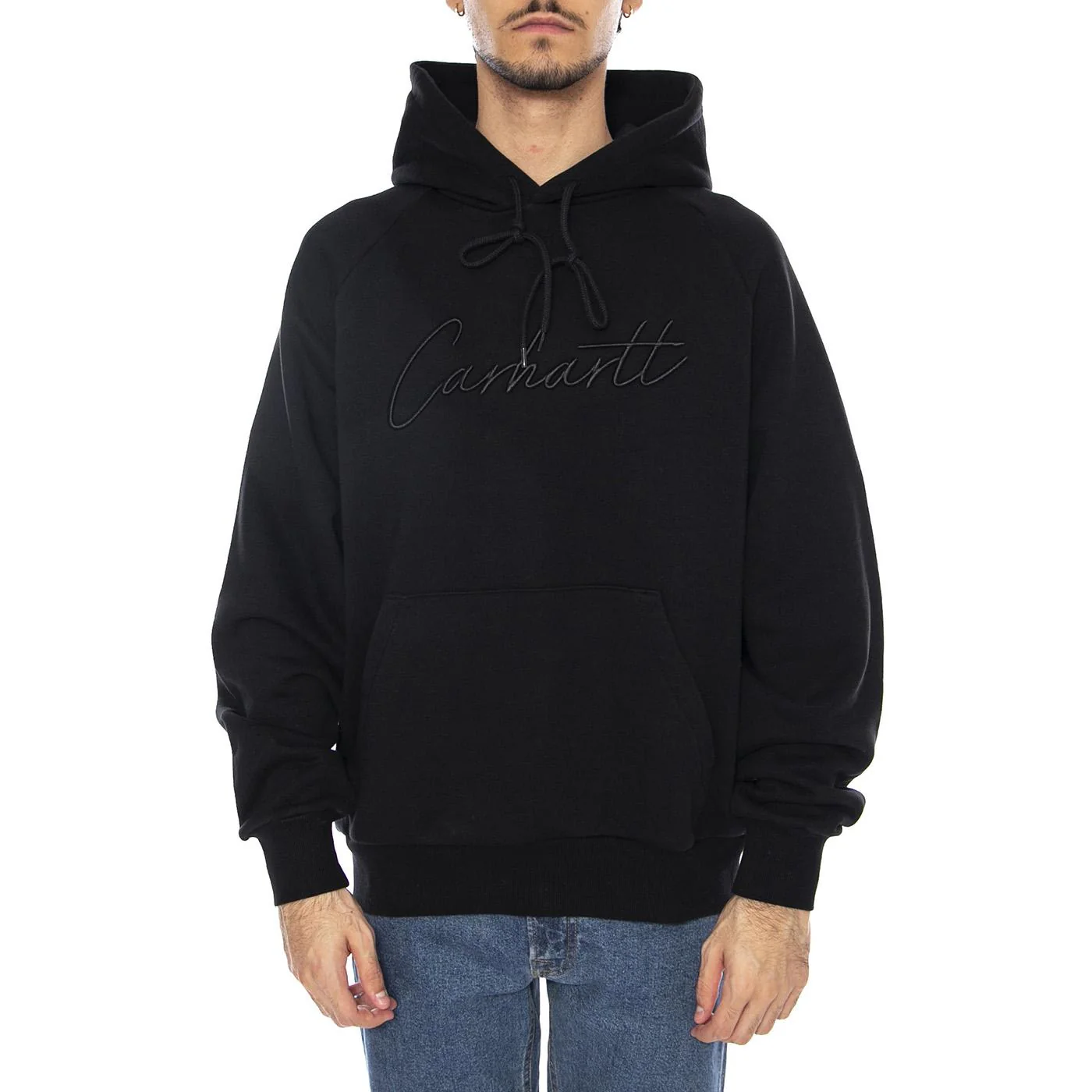 Hooded Ray Sweat Black - Men's Hoodie Black CARHARTT WIP - Image 2