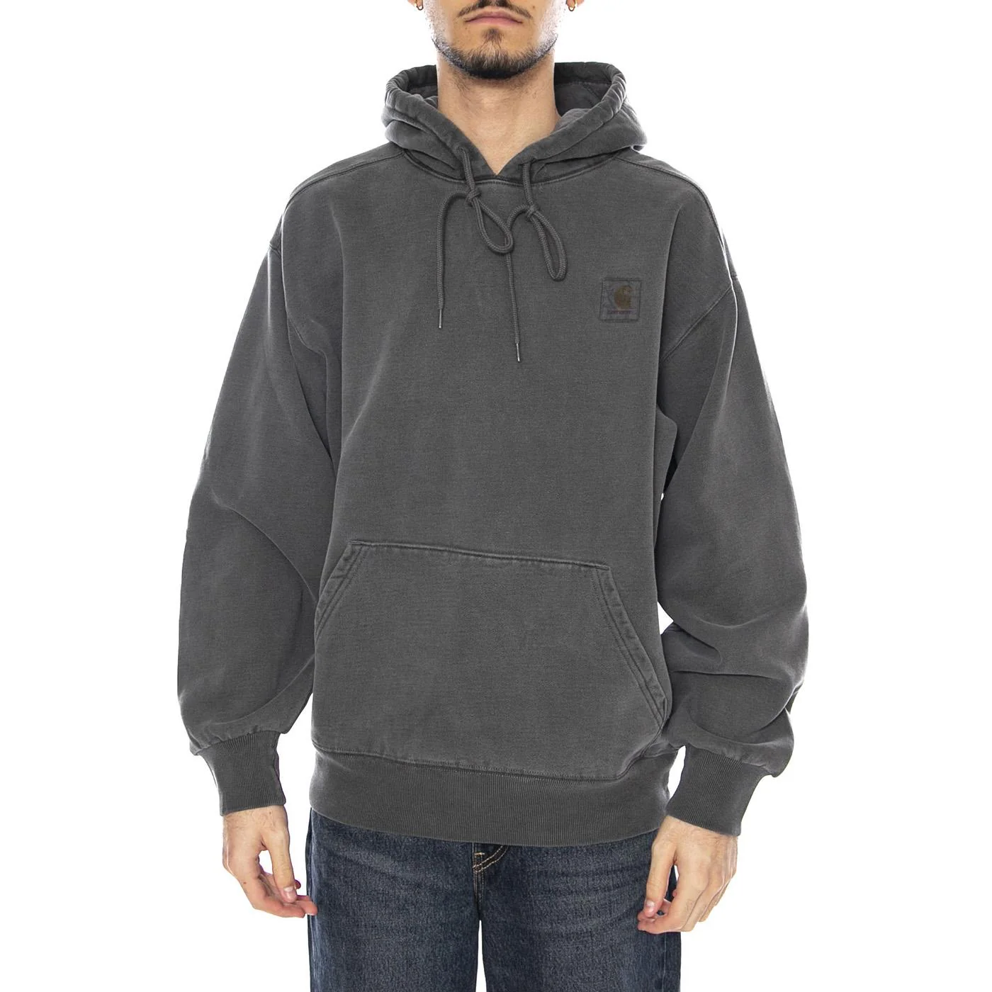 Hooded Vista Sweat -- Black Men's Hoodie CARHARTT WIP - Image 2