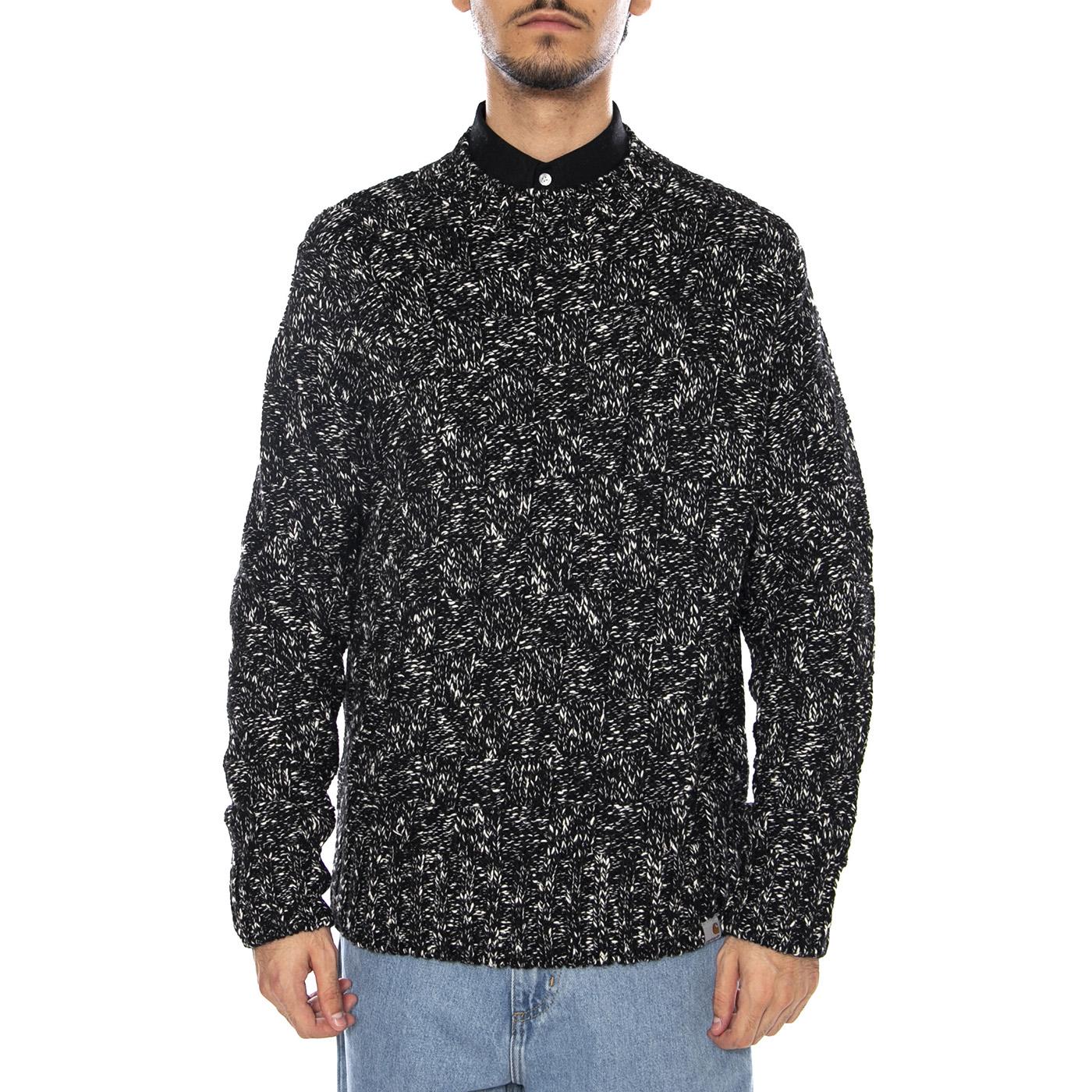 Kyloe Sweater Black Heather - Men's Crew Neck Sweater Black Men's CARHARTT WIP - Image 2