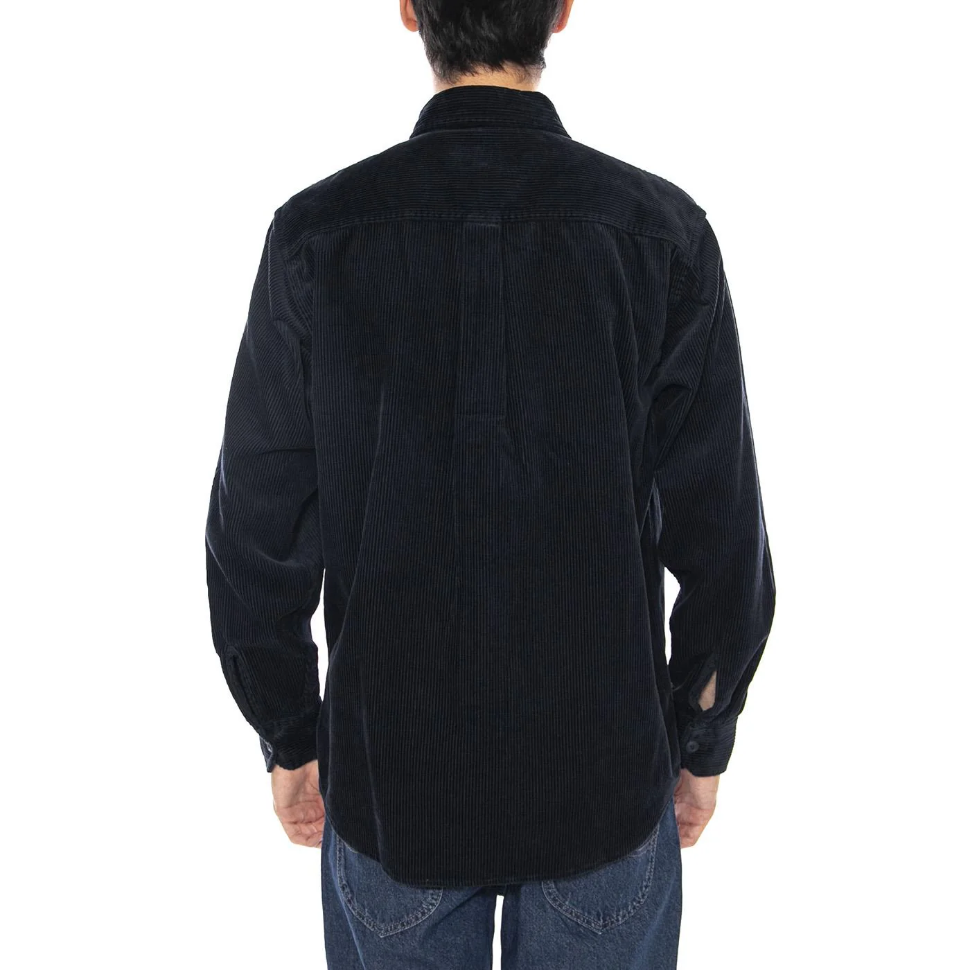 L/S Flint Shirt Deep Night - Men's Blue Shirt CARHARTT WIP - Image 3