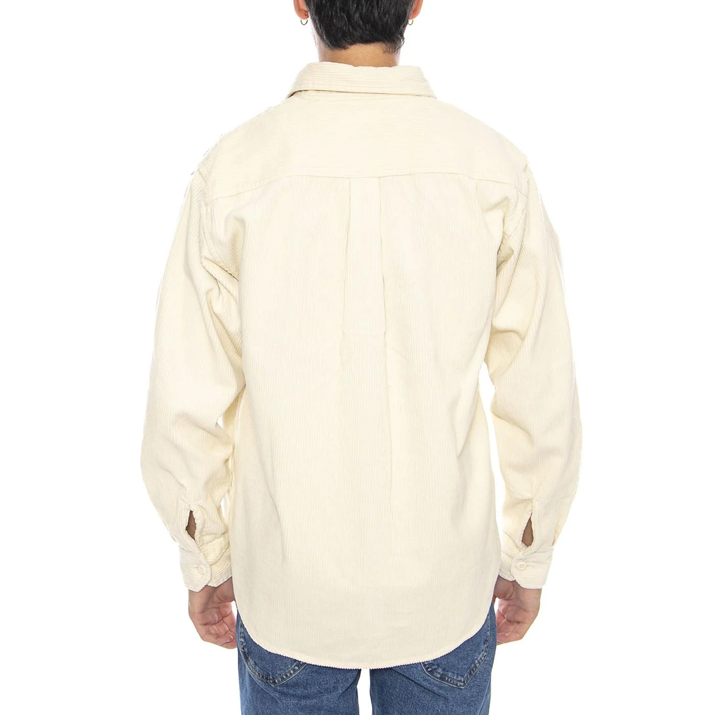 L/S Flint Shirt Salt - Men's Cream Shirt CARHARTT WIP - Image 3