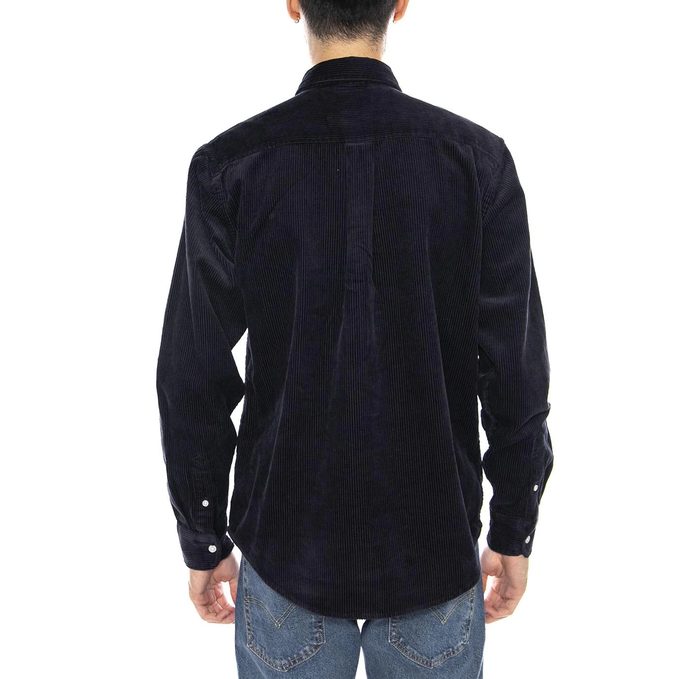 L/S Madison Cord Shirt Dark Navy / Dark Navy -- Men's Dark Blue Shirt CARHARTT WIP - Image 3