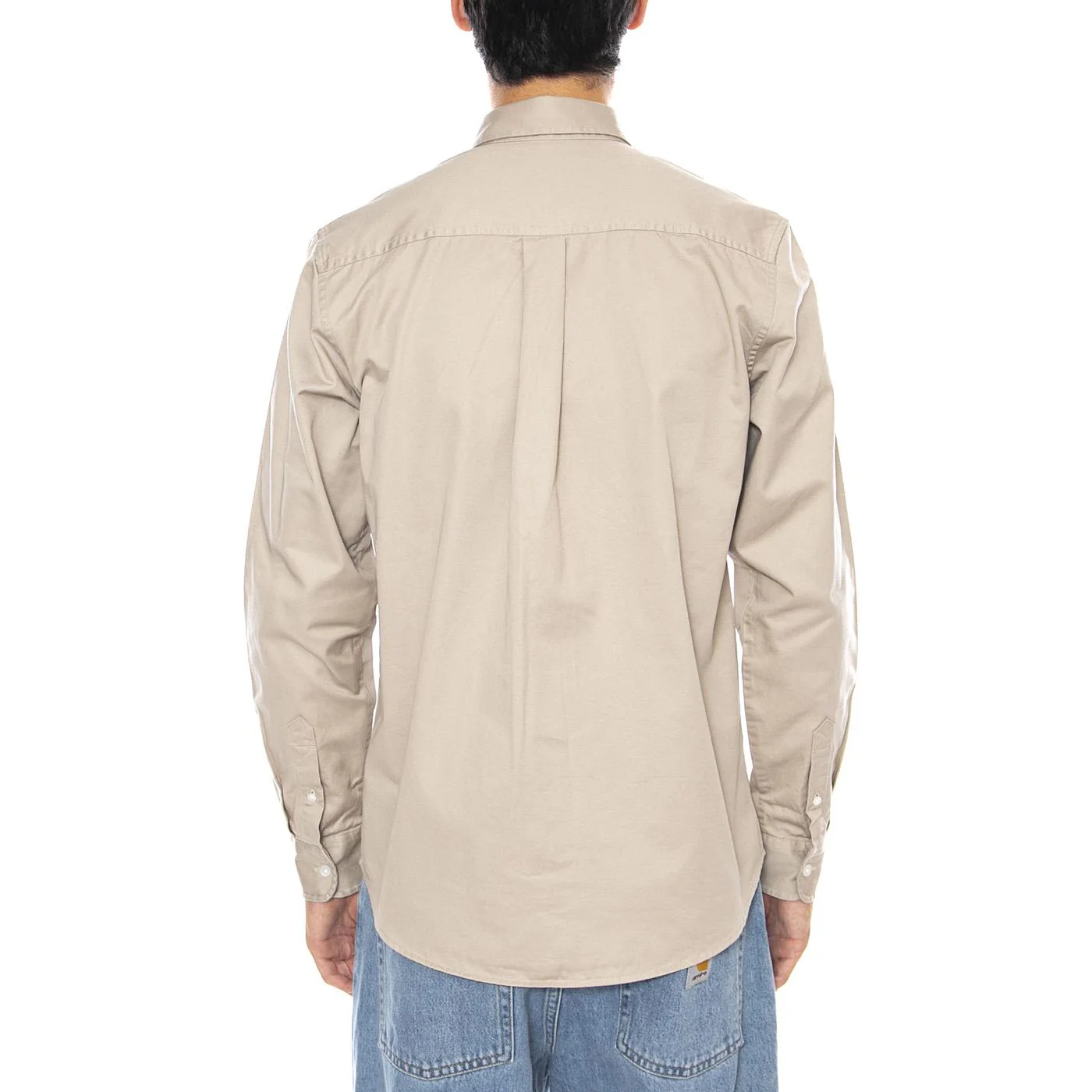 L/S Madison Shirt Fleur De Sel / Wax - Men's Beige Shirt CARHARTT WIP - Image 3