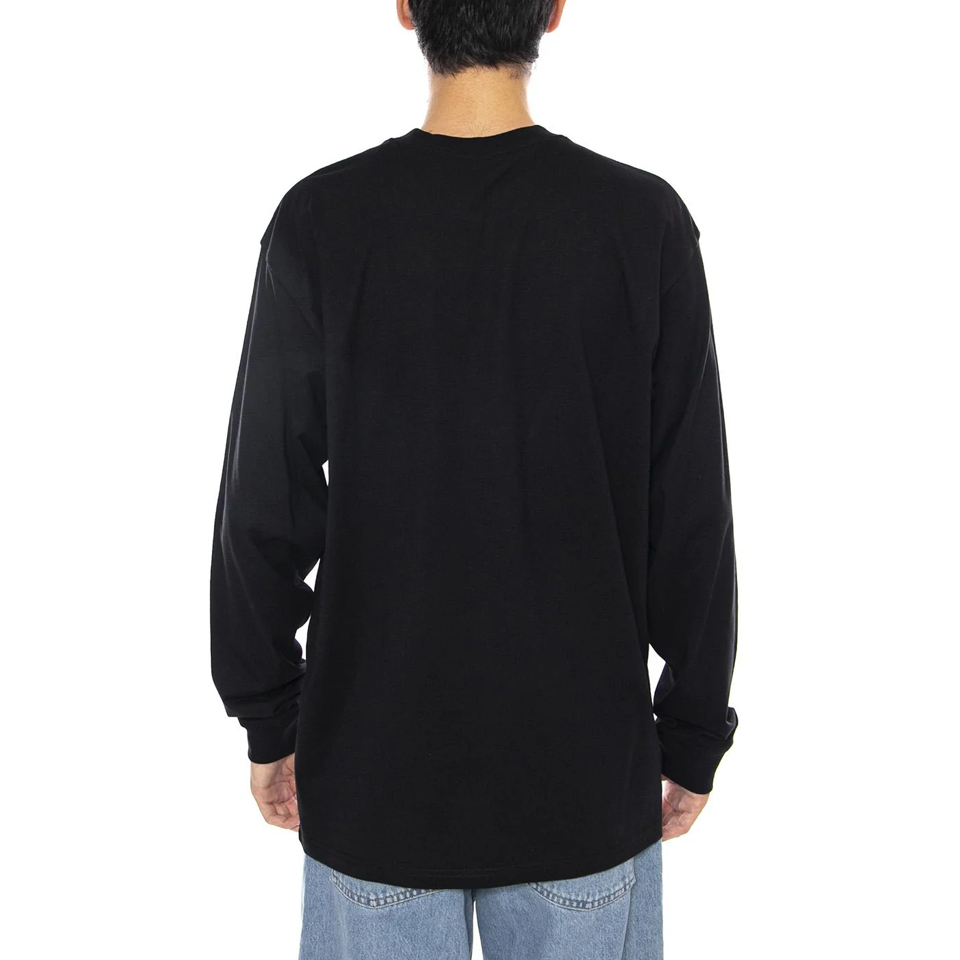 L/S Pocket Heart T-Shirt Black / Red - Men's Long Sleeve Crew Neck T-Shirt Black CARHARTT WIP - Image 3