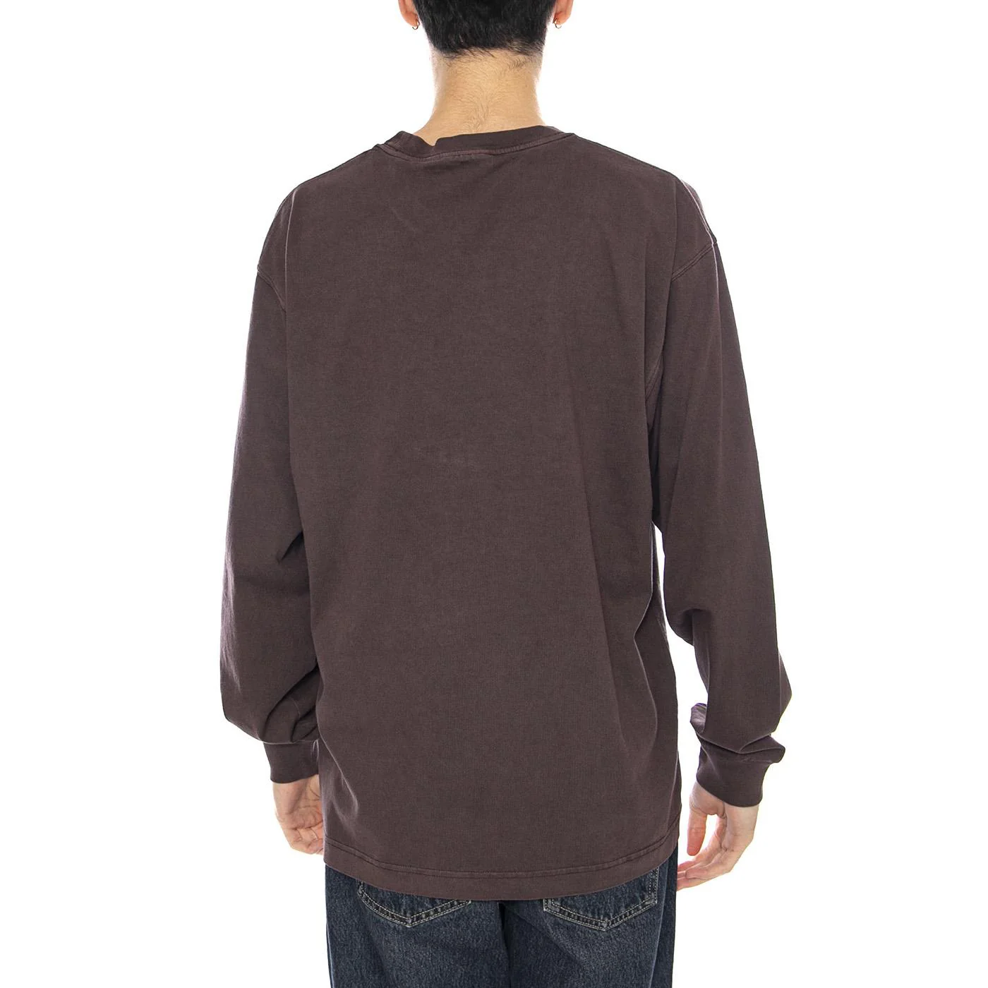 L/S View T-Shirt -- Men's Palisander Brown Long Sleeve T-Shirt CARHARTT WIP - Image 3