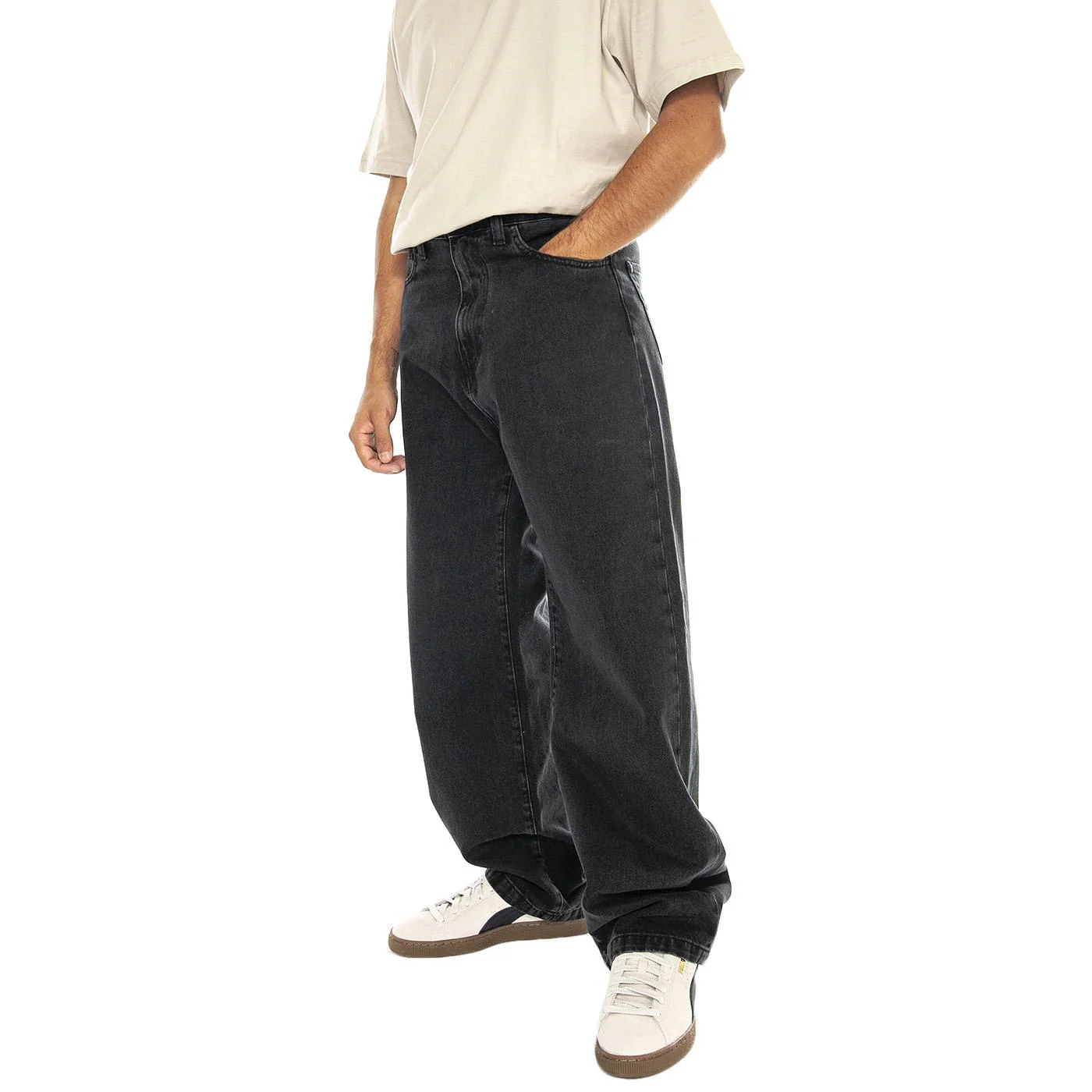 Landon Pant Black stone washed