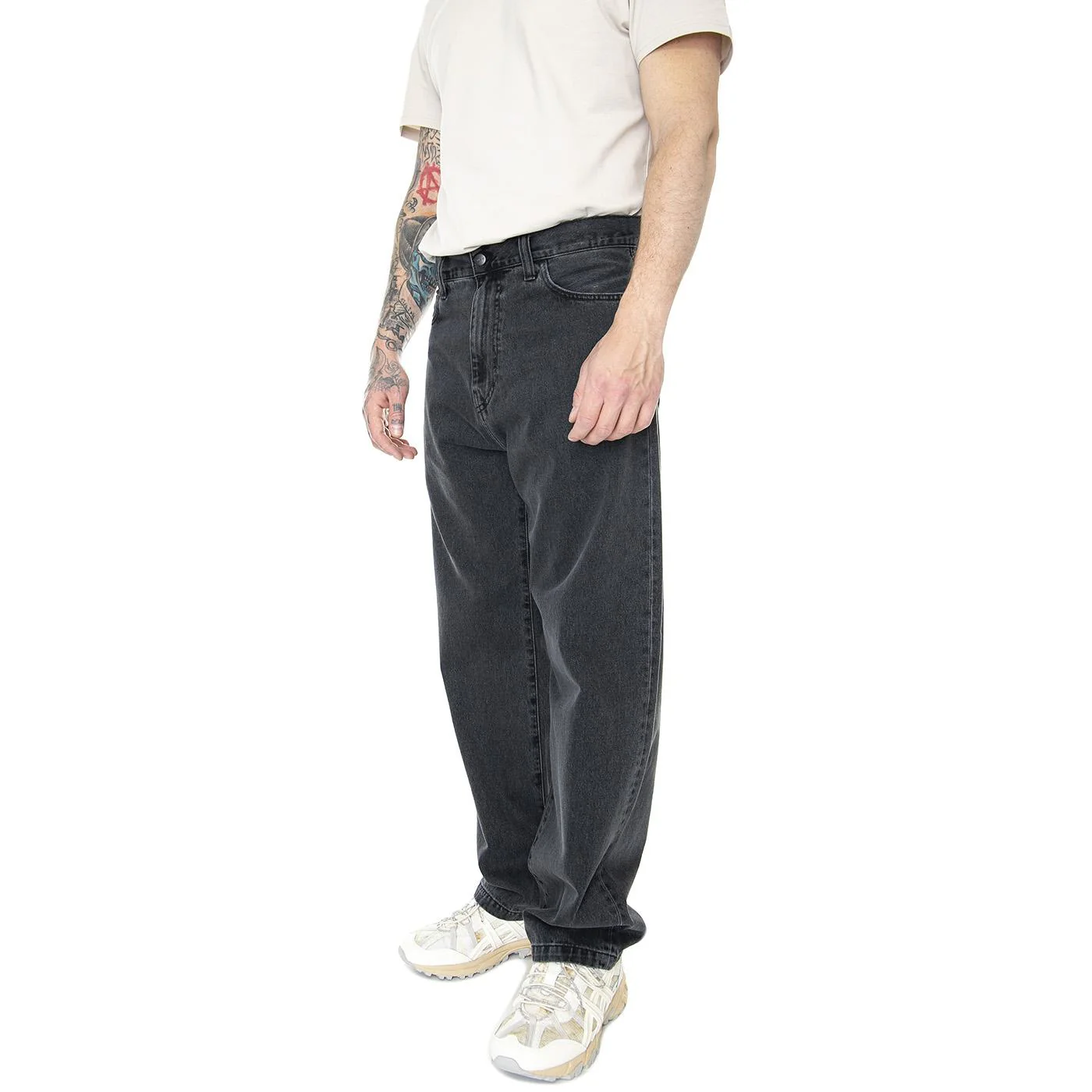 London Pant Black Heavy Stone Wash