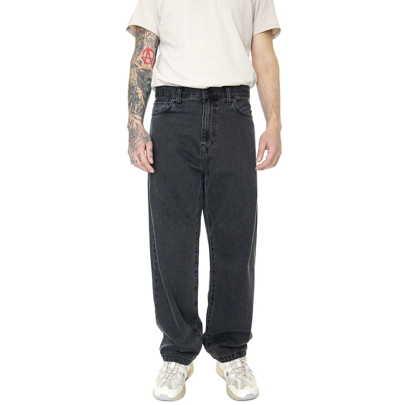 London Pant Black Heavy Stone Wash - Image 2