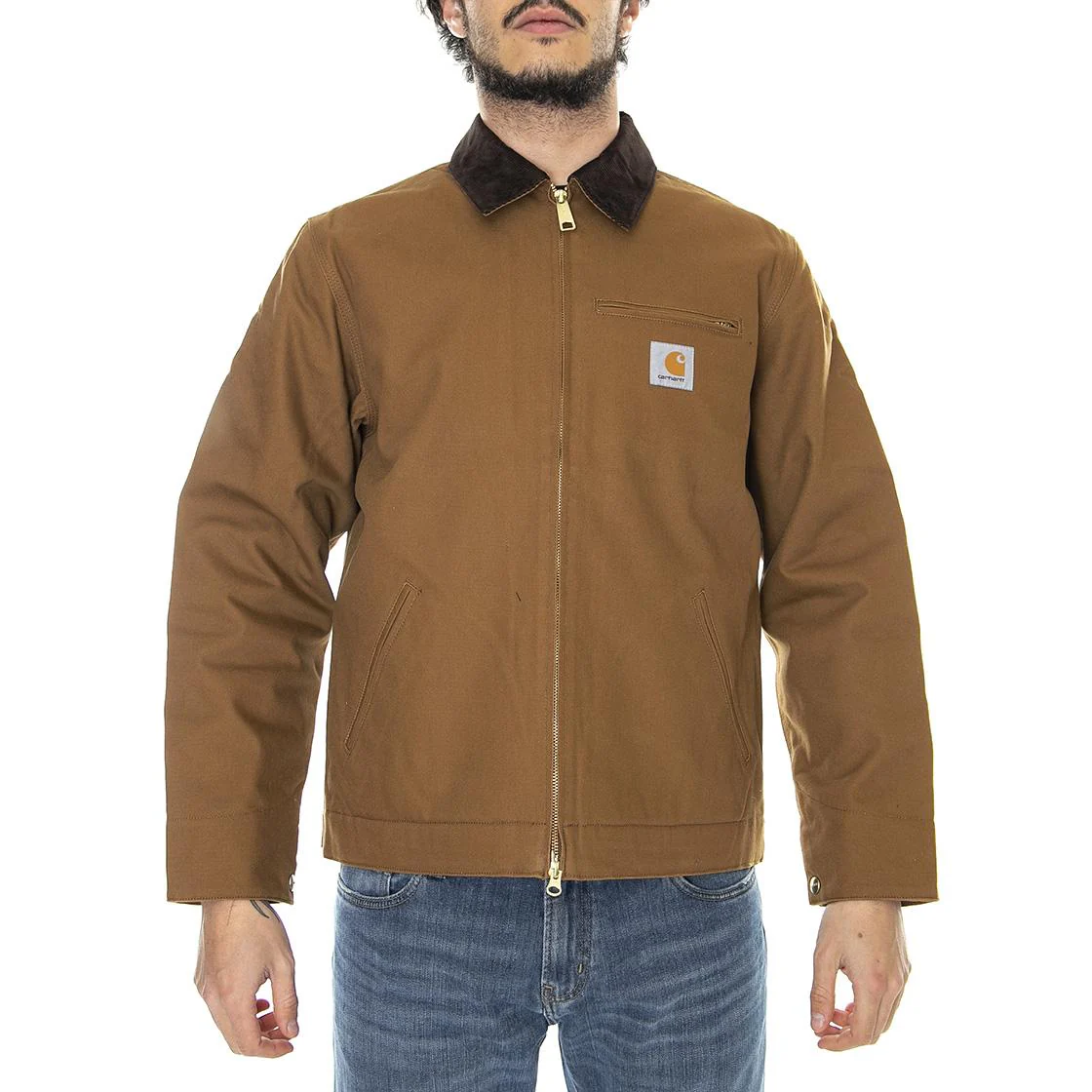 Detroit Jacket Hamilton Brown - Men's Brown Jacket CARHARTT WIP - Image 2
