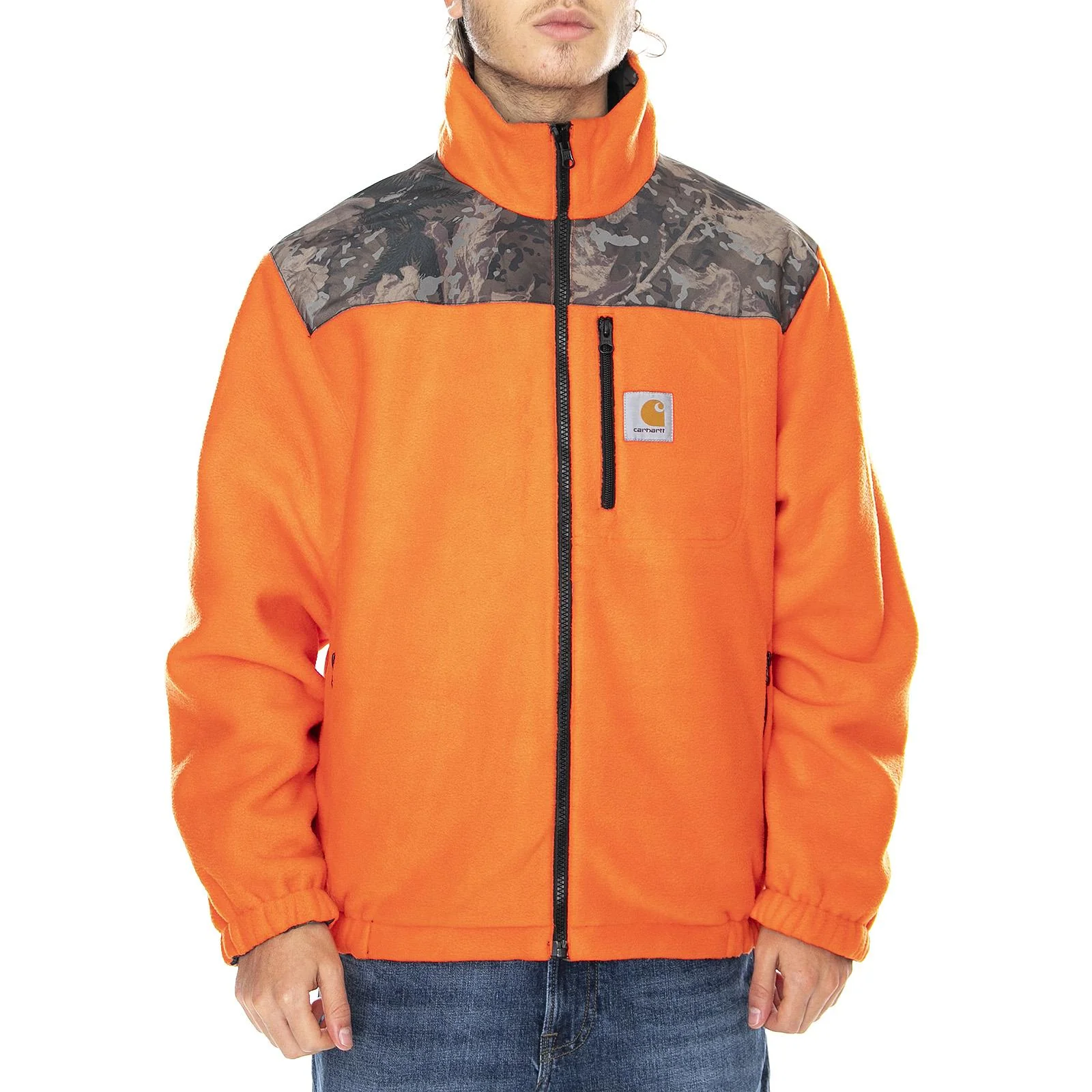 Mens Denby Camo Combi / Safety Orange Reversible Jacket - Image 5