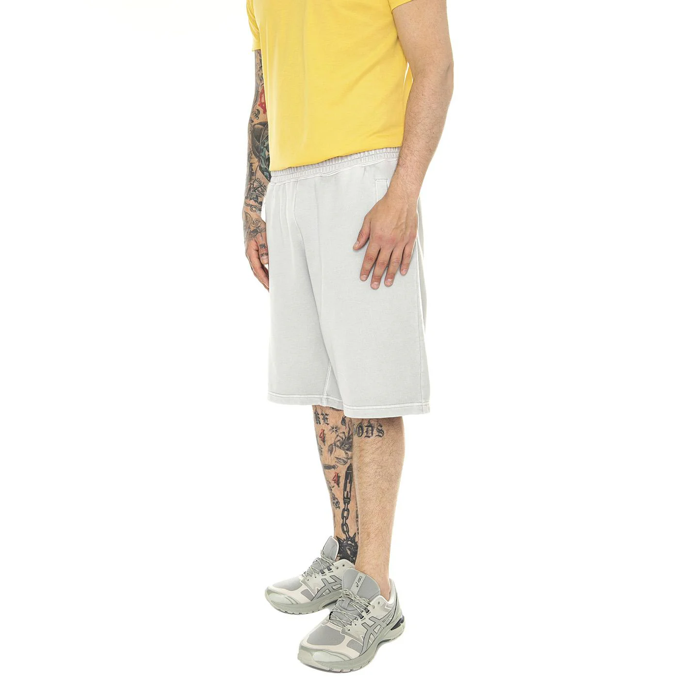 Nelson Sweat Short Sonic Silver /garment dyed