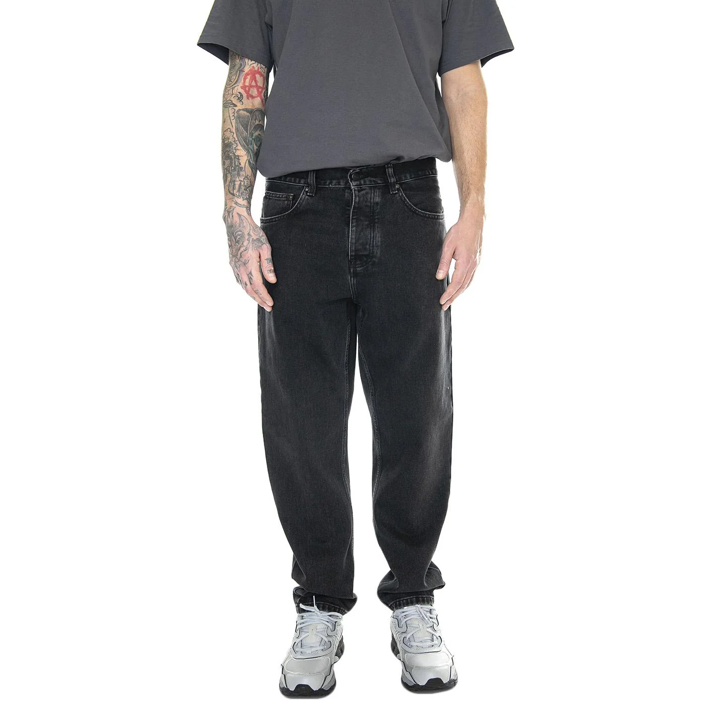 Newel Pant Black /stone washed - Image 2