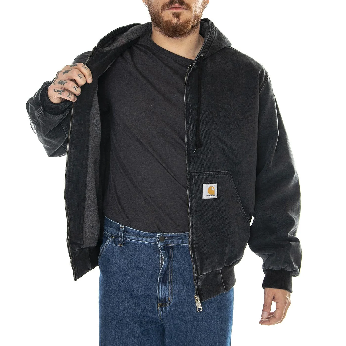 OG Active Jacket Black /stone washed - Image 5