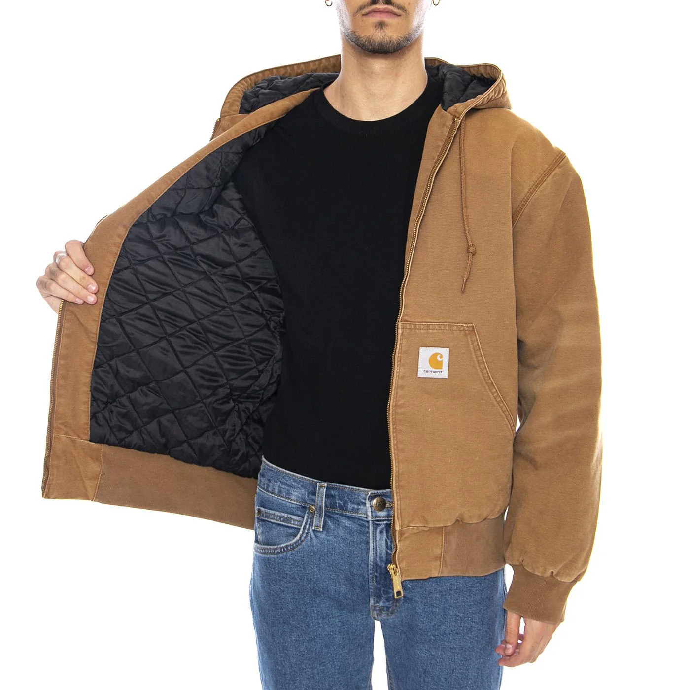 OG Active Jacket Hamilton Brown - Men's Jacket Brown Men's CARHARTT WIP - Image 4
