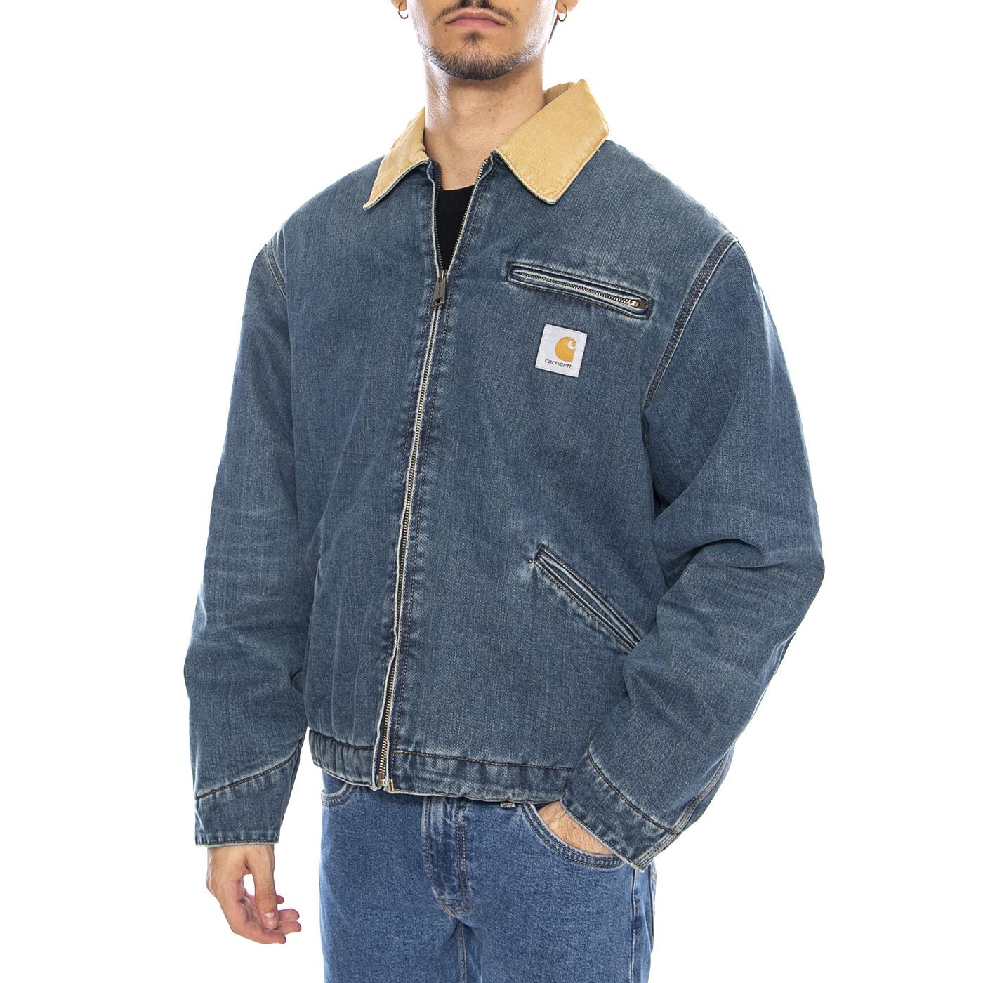 OG Detroit Jacket Blue / Dusty Hamilton Brown - Men's Denim Jeans Blue Jacket CARHARTT WIP
