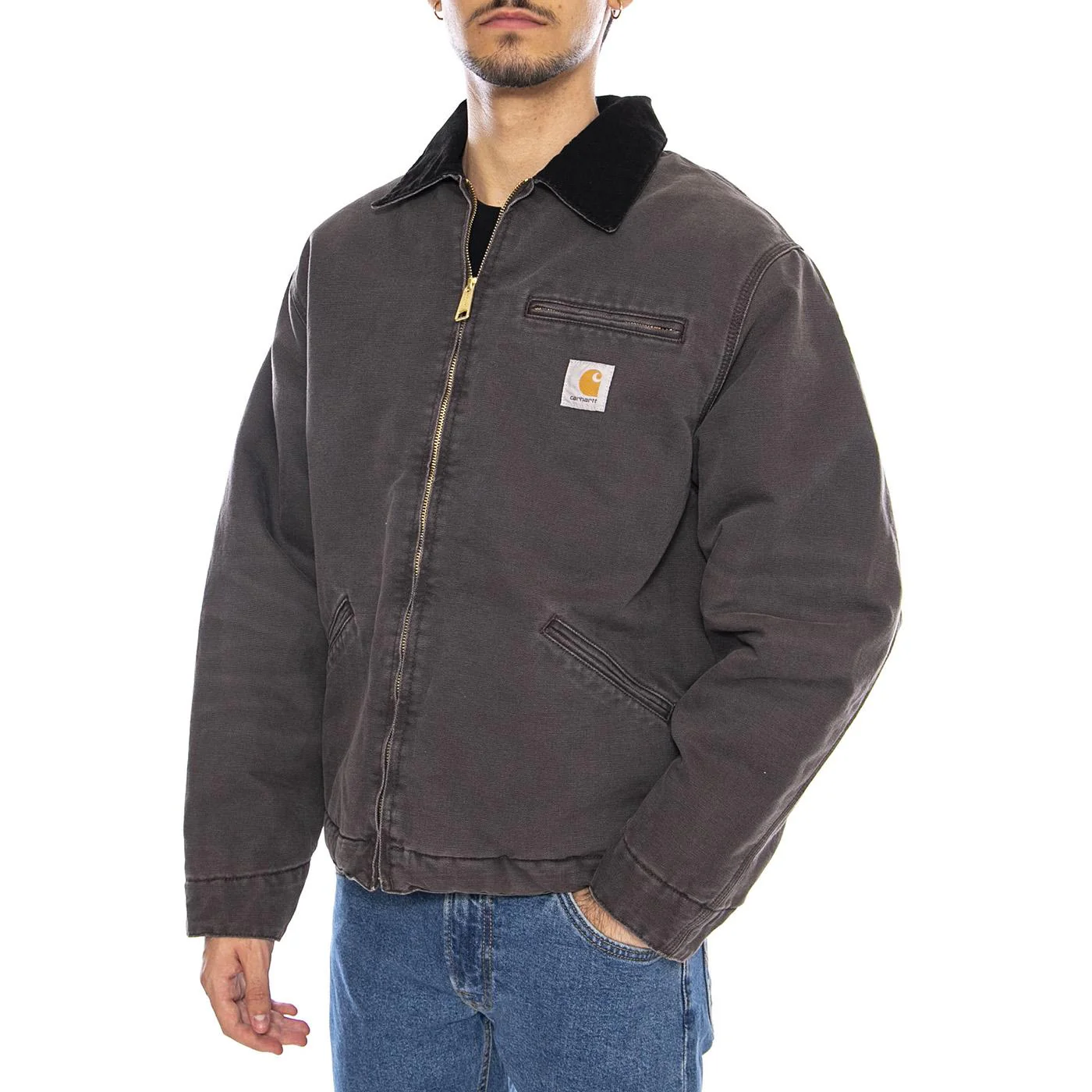 OG Detroit Jacket Tobacco / Black stone canvas