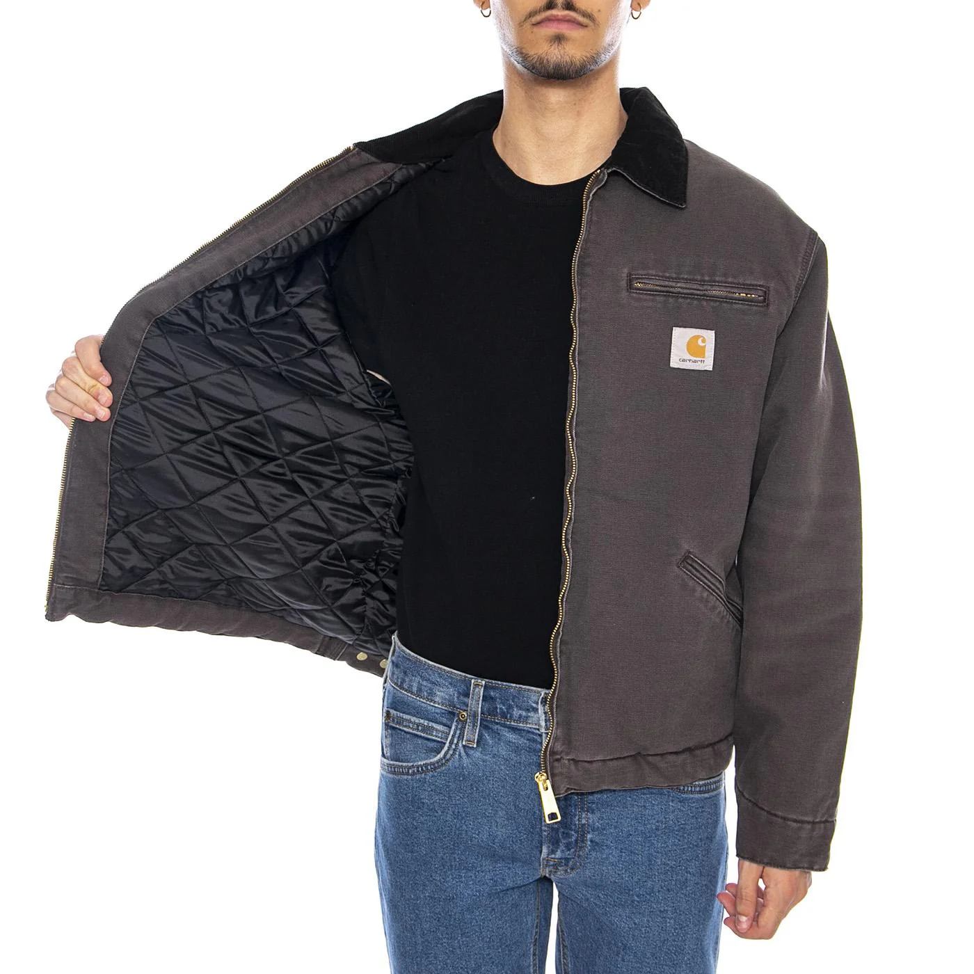 OG Detroit Jacket Tobacco / Black stone canvas - Image 4