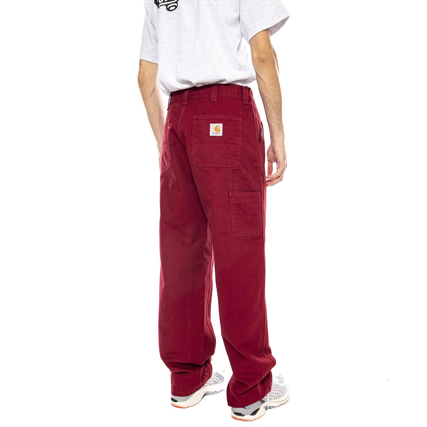 OG Double Knee Pant Scarlet - Men's Bordeaux Carhartt WIP Pants - Image 3