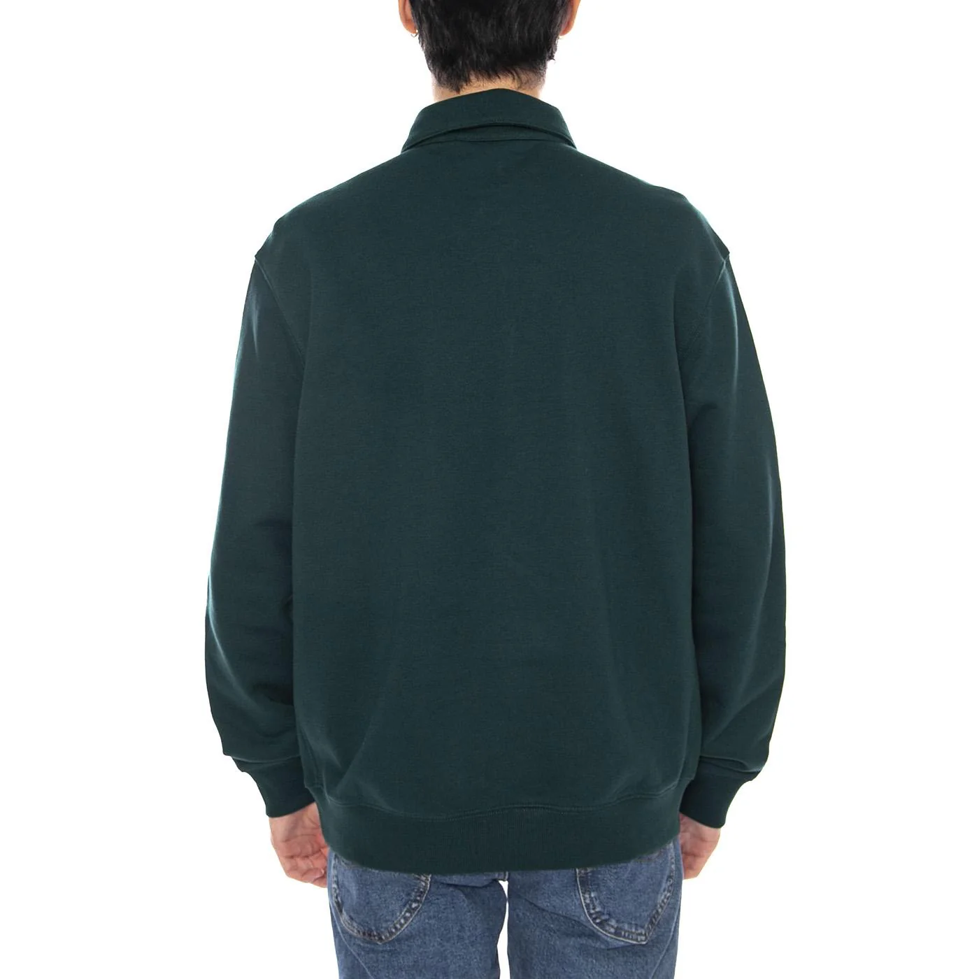 Polo Sweat Dark Fir - Men's Long Sleeve Sweatshirt Polo Green Men's CARHARTT WIP - Image 3