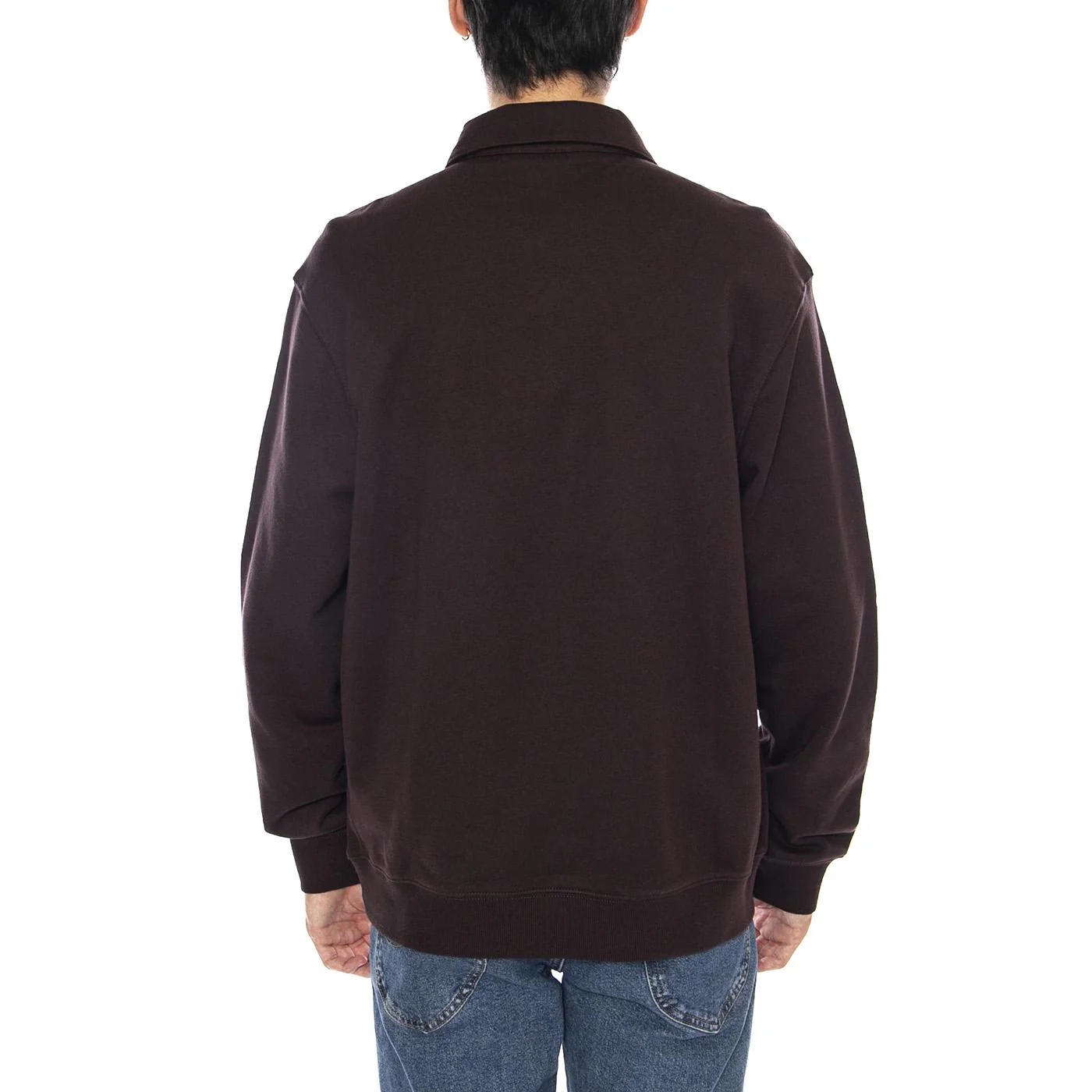 Polo Sweat Palisander - Men's Long-Sleeved Sweatshirt Polo Brown Men's CARHARTT WIP - Image 3
