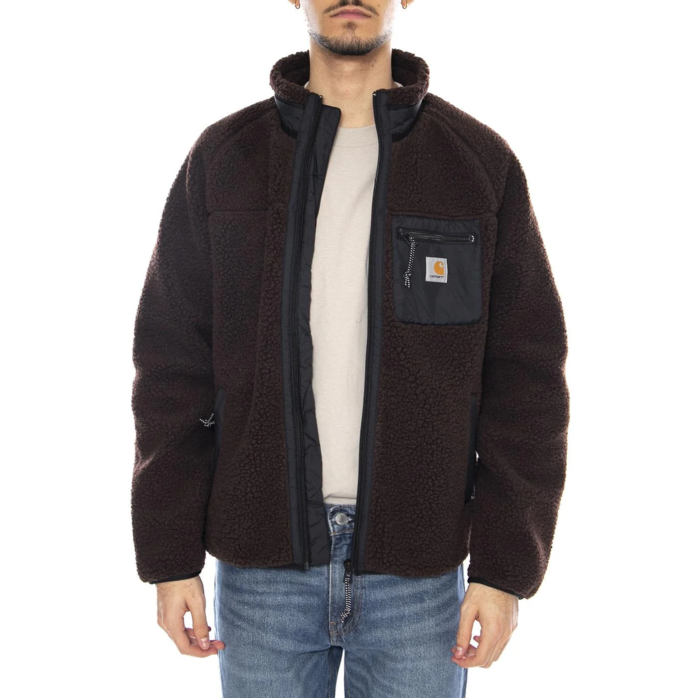 Prentis Liner Palisander / Black -- Men's Brown Jacket CARHARTT WIP - Image 2