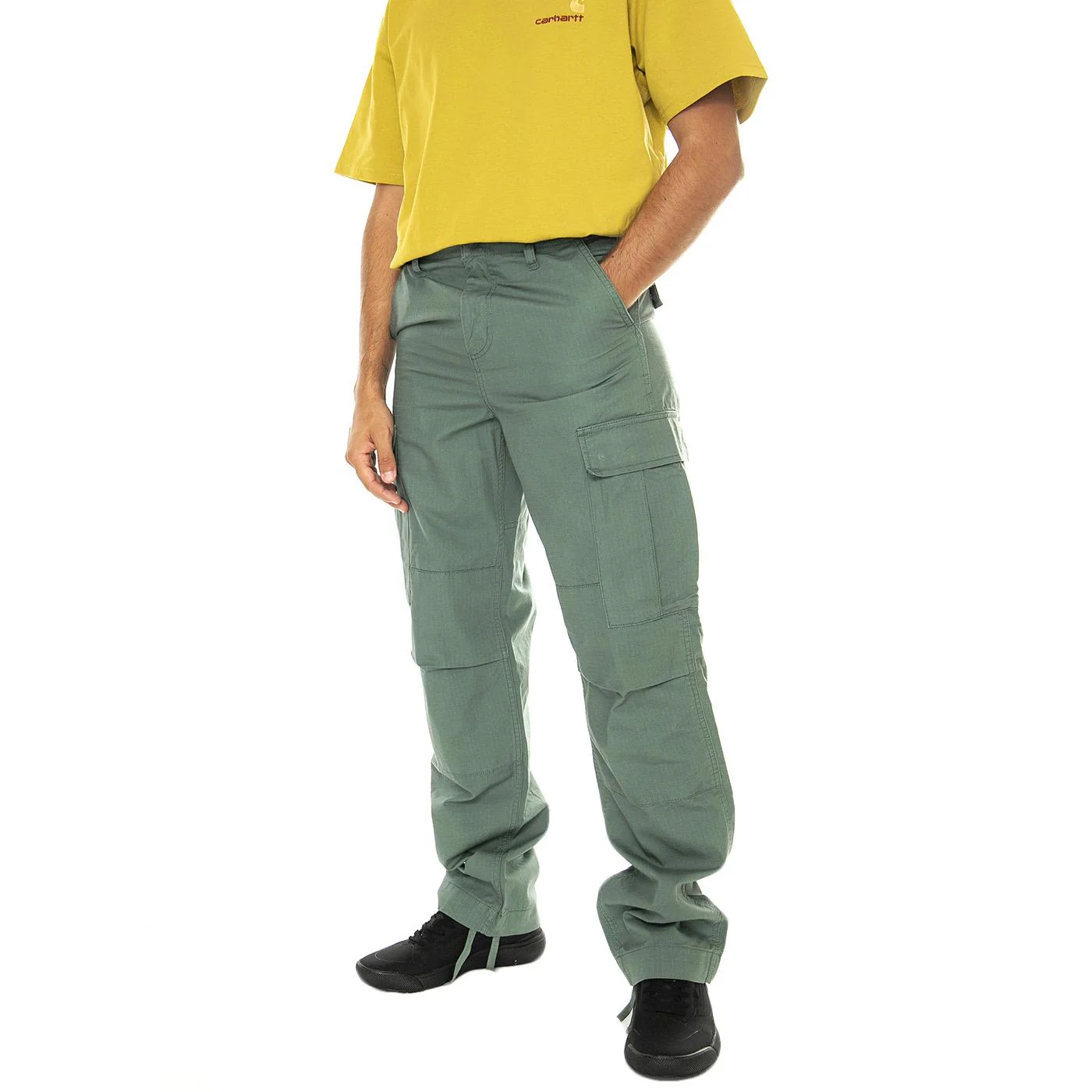 Regular Cargo Pant Duck Green rinsed