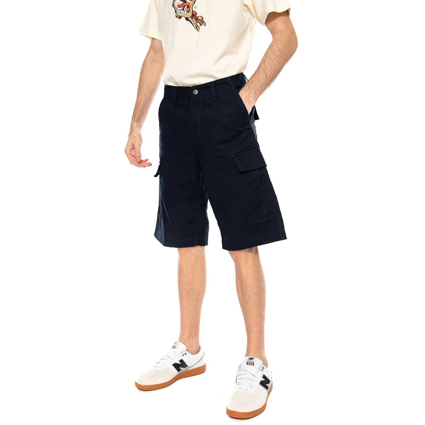 Regular Cargo Short Deep Night - Men's Black Bermuda Shorts Men's CARHARTT WIP