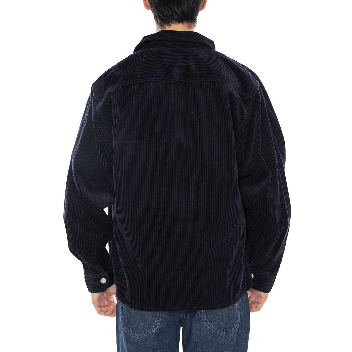 Reynold Shirt Jac Dark Navy - Men's Navy Blue Jacket CARHARTT WIP - Image 3