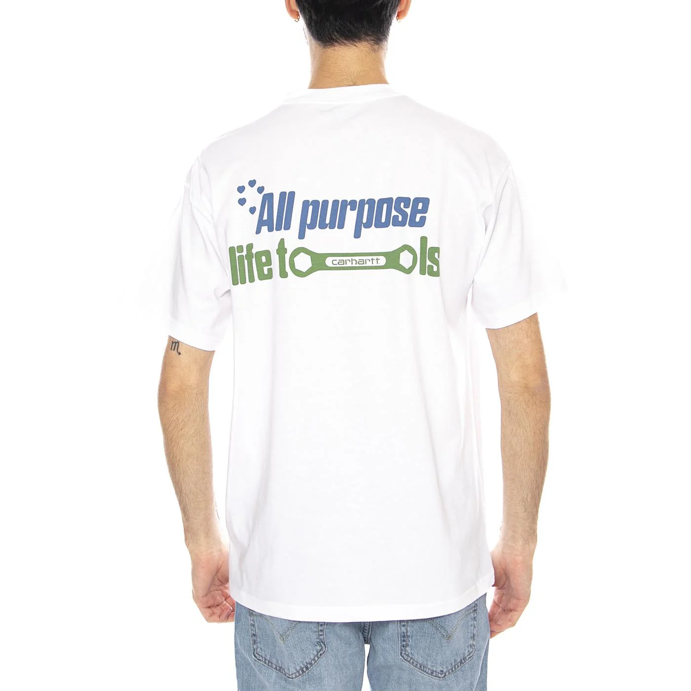 S/S All Tools T-Shirt -- White Men's T-Shirt CARHARTT WIP - Image 3