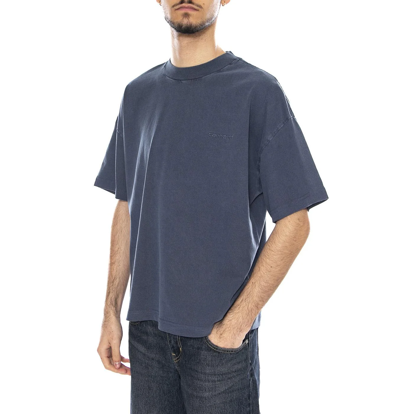 S/S Benton T-Shirt -- Men's T-Shirt Blue Men's CARHARTT WIP