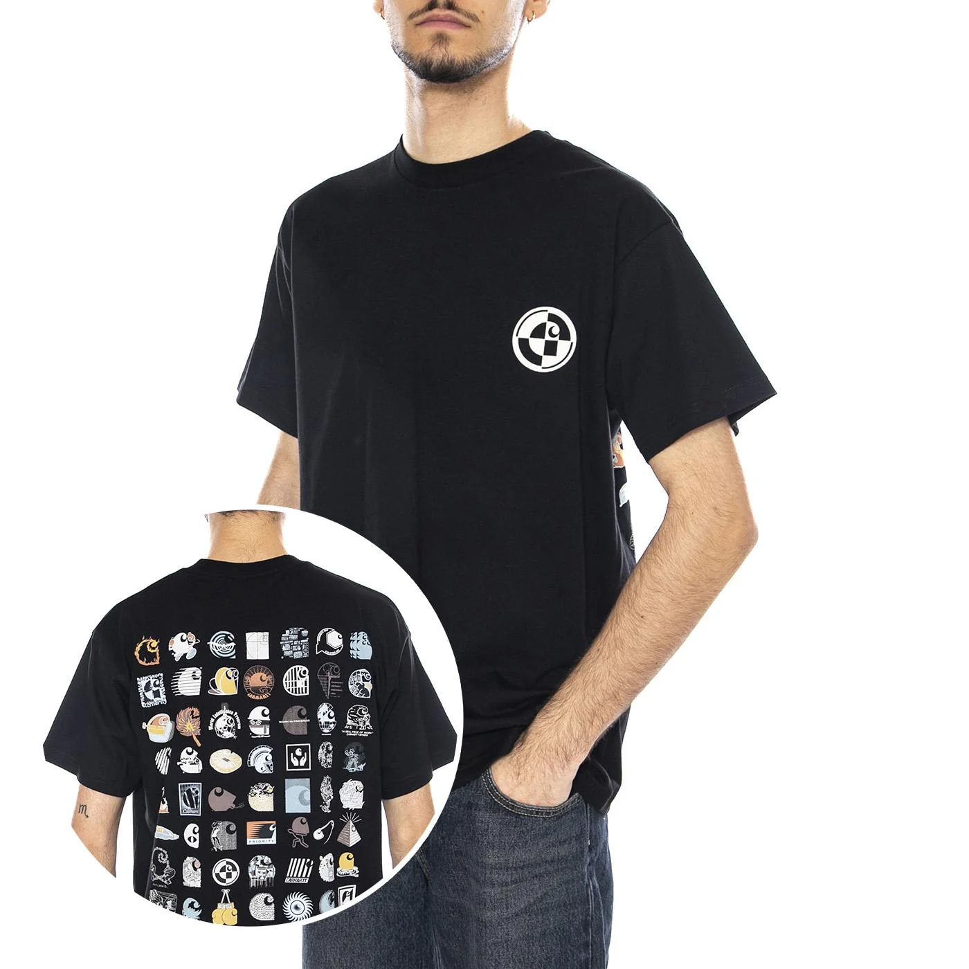 S/SC Logo Archive T-Shirt -- Men's Black T-Shirt CARHARTT WIP