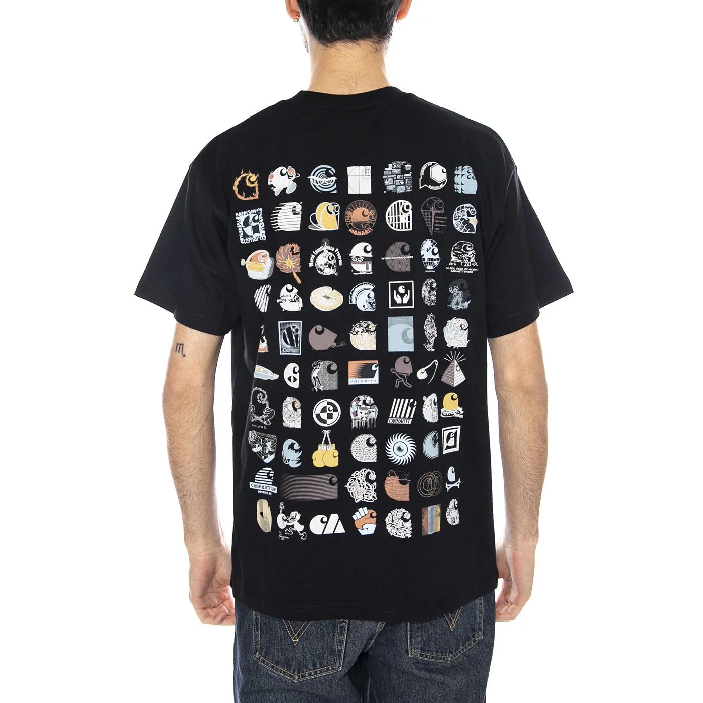 S/SC Logo Archive T-Shirt -- Men's Black T-Shirt CARHARTT WIP - Image 3