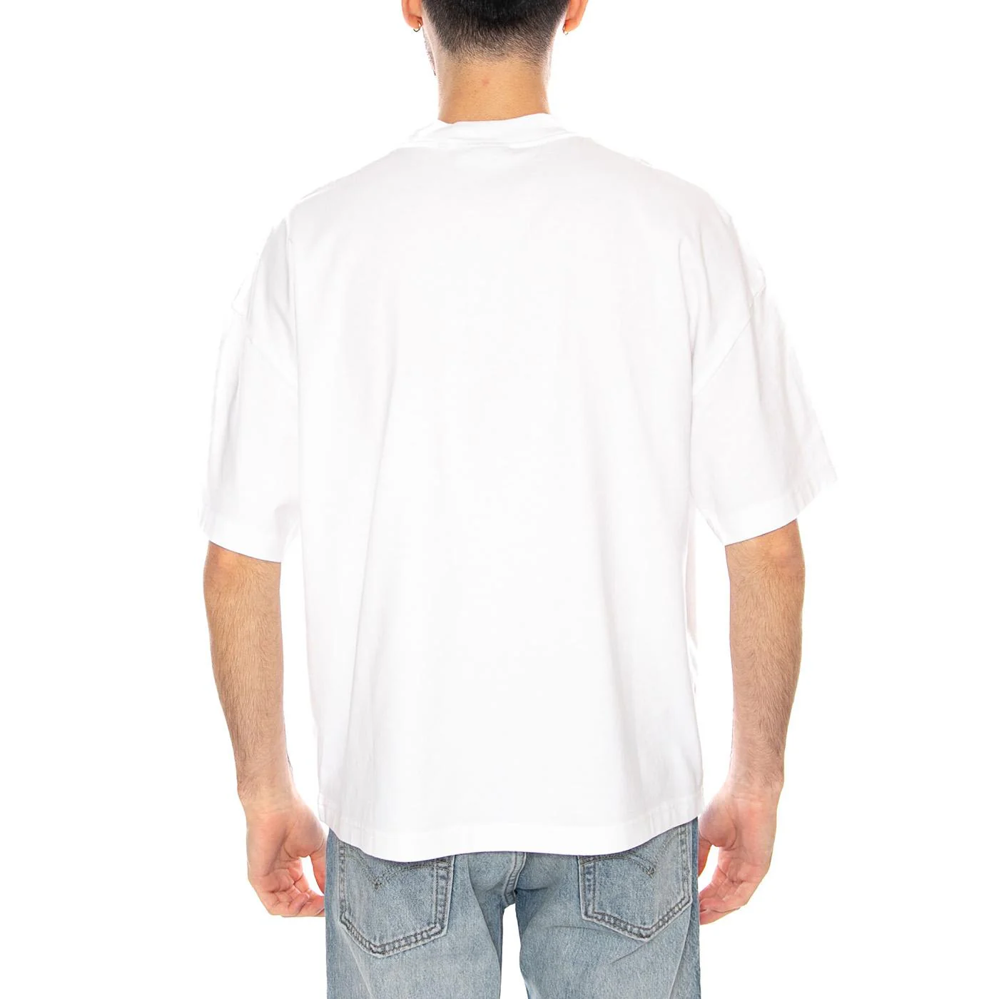S/S Hackwork T-Shirt White - White Men's Crew Neck T-Shirt CARHARTT WIP - Image 3