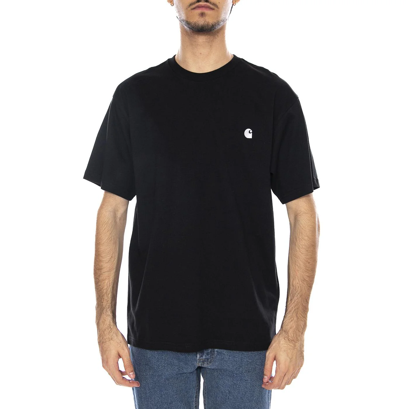 S/S Madison T-Shirt Black / Wax - Men's Crew Neck T-Shirt Black CARHARTT WIP - Image 2