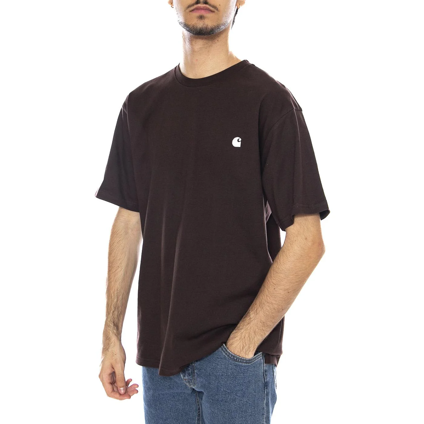 S/S Madison T-Shirt Palisander / Wax - Men's Crew Neck T-Shirt Brown CARHARTT WIP