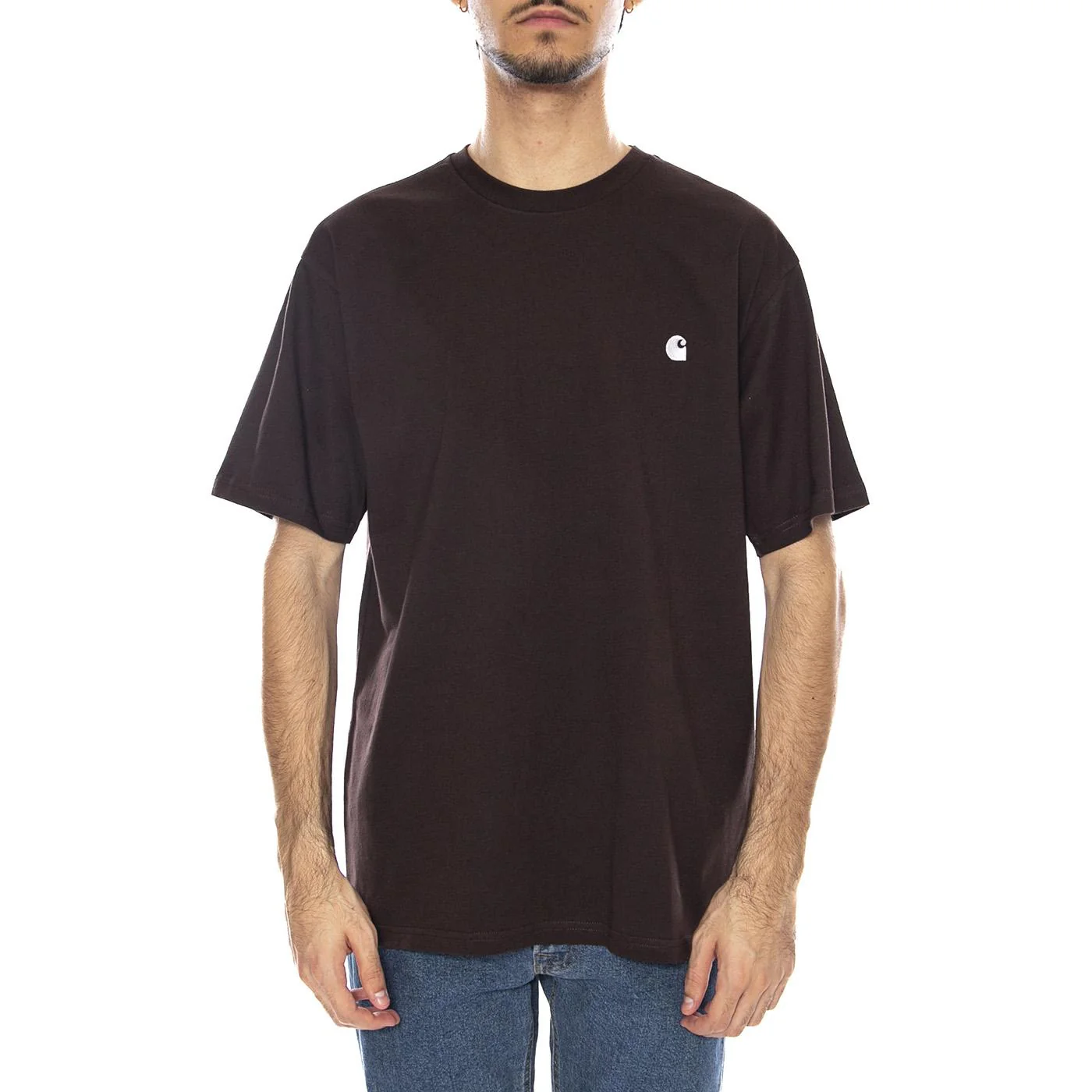 S/S Madison T-Shirt Palisander / Wax - Men's Crew Neck T-Shirt Brown CARHARTT WIP - Image 2