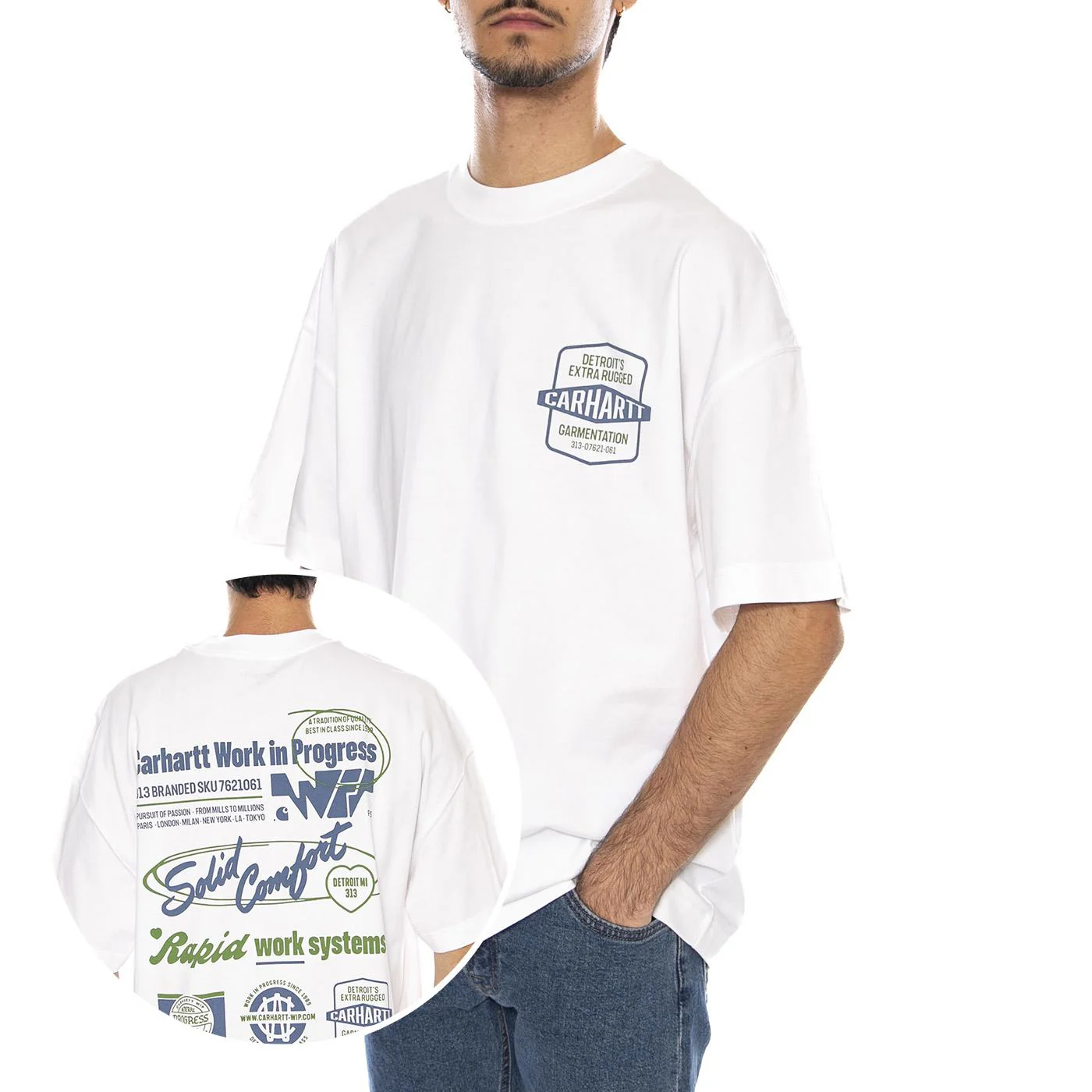 S/S Networks T-Shirt White - Men's Crew Neck T-Shirt White CARHARTT WIP