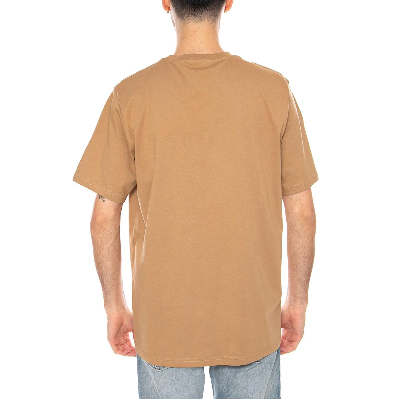 S/S Pocket T-Shirt Peanut - Men's Crew Neck T-Shirt Brown Men's CARHARTT WIP - Image 3