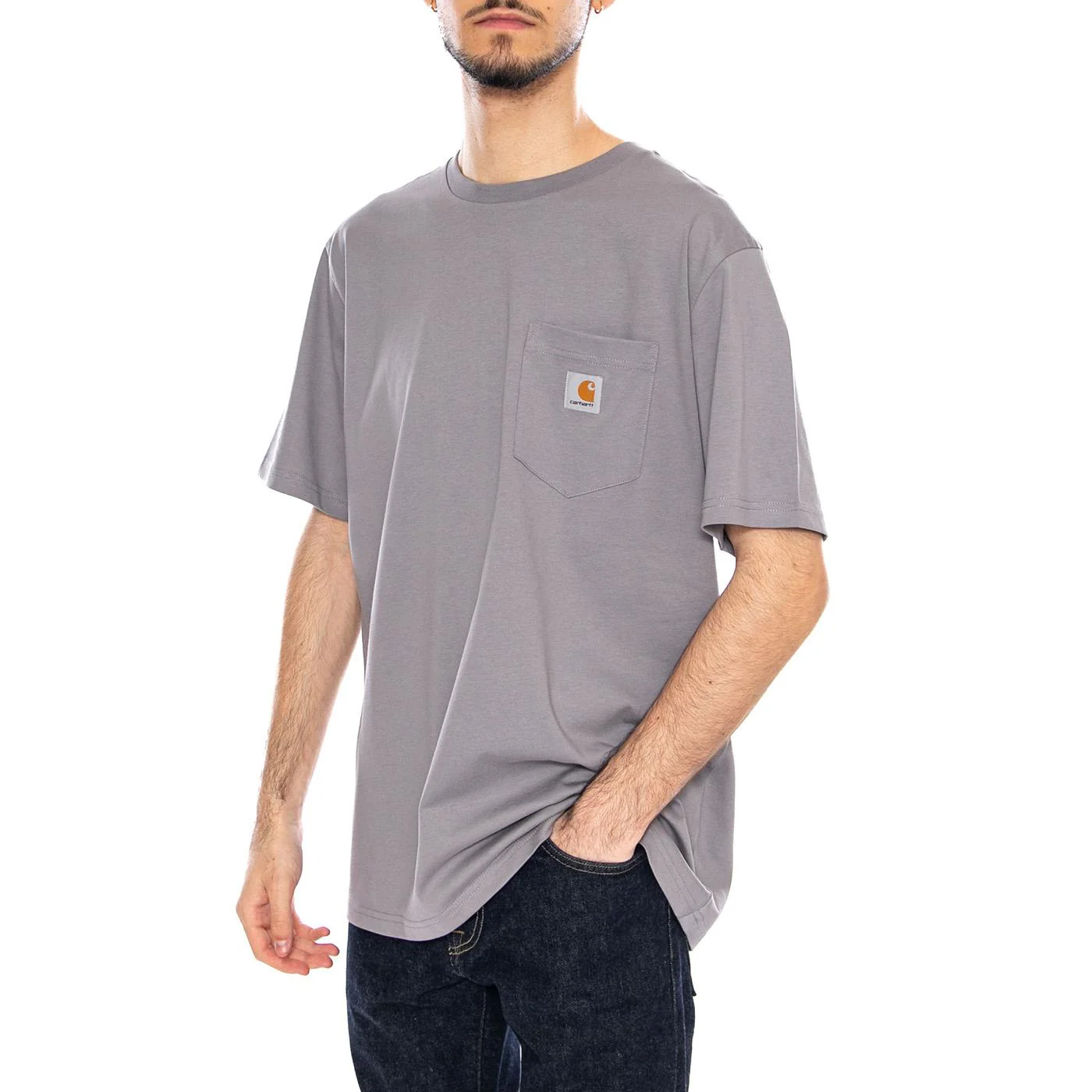 S/S Pocket T-Shirt Yosemite - Men's Crew Neck T-Shirt Green Men's CARHARTT WIP