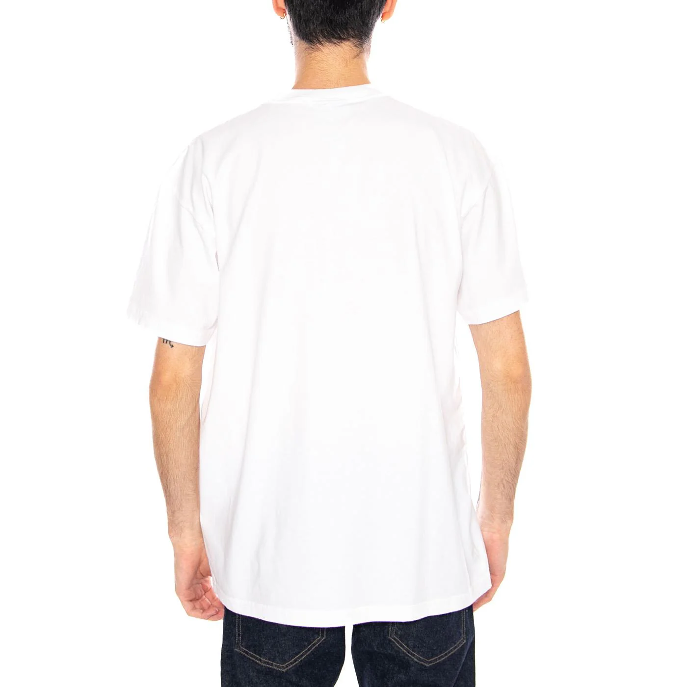 S/S Pond Corps Pocket T-Shirt White - Men's Round Neck T-Shirt White Men CARHARTT WIP - Image 3