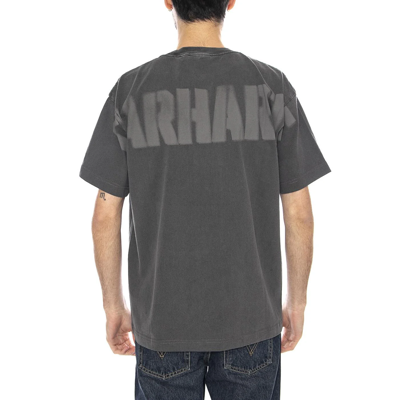 S/S RGGD T-Shirt -- Men's Black T-Shirt CARHARTT WIP - Image 3