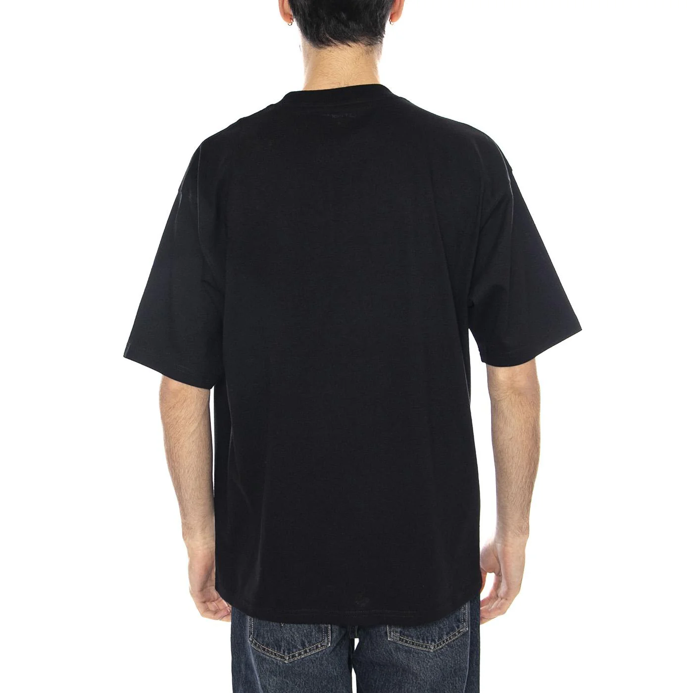 S/S Schooling Heart T-Shirt -- Black Men's T-Shirt CARHARTT WIP - Image 3