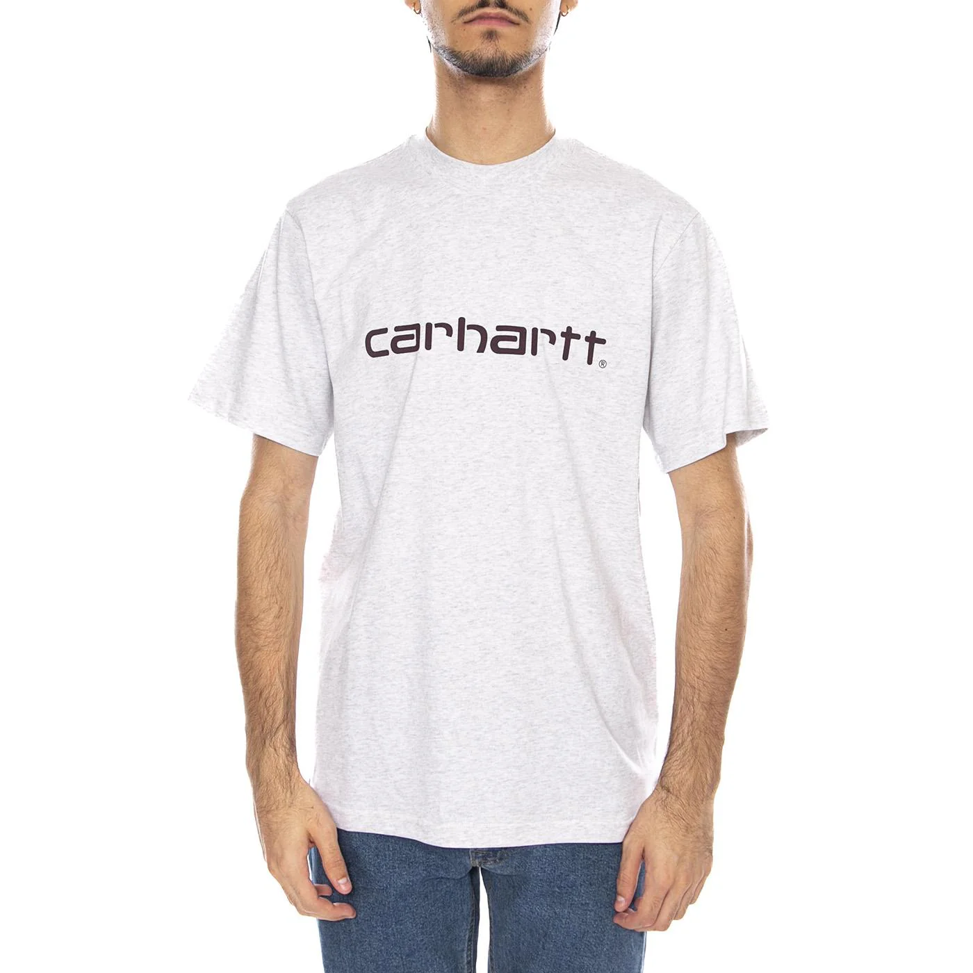S/S Script T-Shirt Ash Heather / Rondo Men's CARHARTT WIP - Image 2