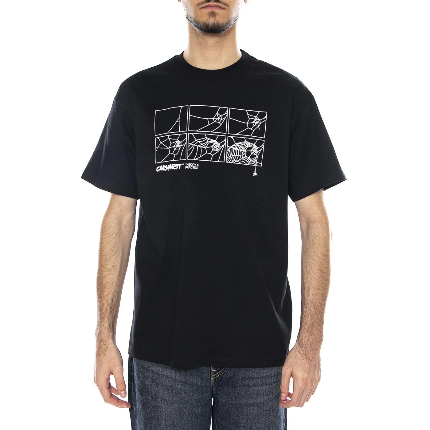 S/S Theory And Practice T-Shirt -- Black Men's T-Shirt CARHARTT WIP - Image 2