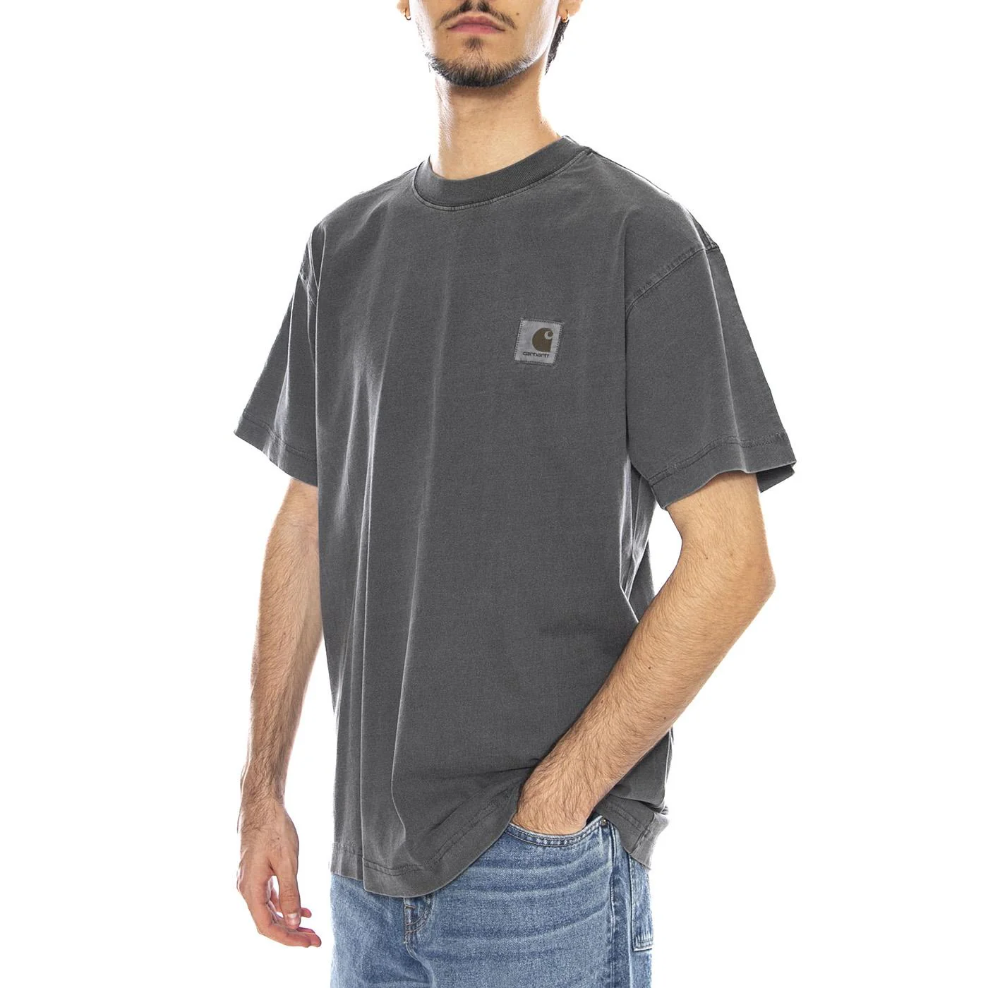 S/S Vista T-Shirt Black - CARHARTT WIP Men's Crew Neck T-Shirt Black
