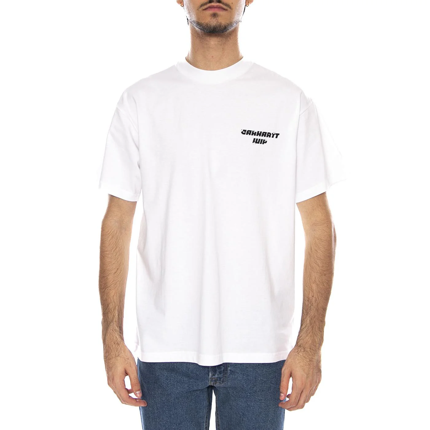 S/S Wiptopia T-Shirt White - Men's Crew Neck T-Shirt White CARHARTT WIP - Image 2