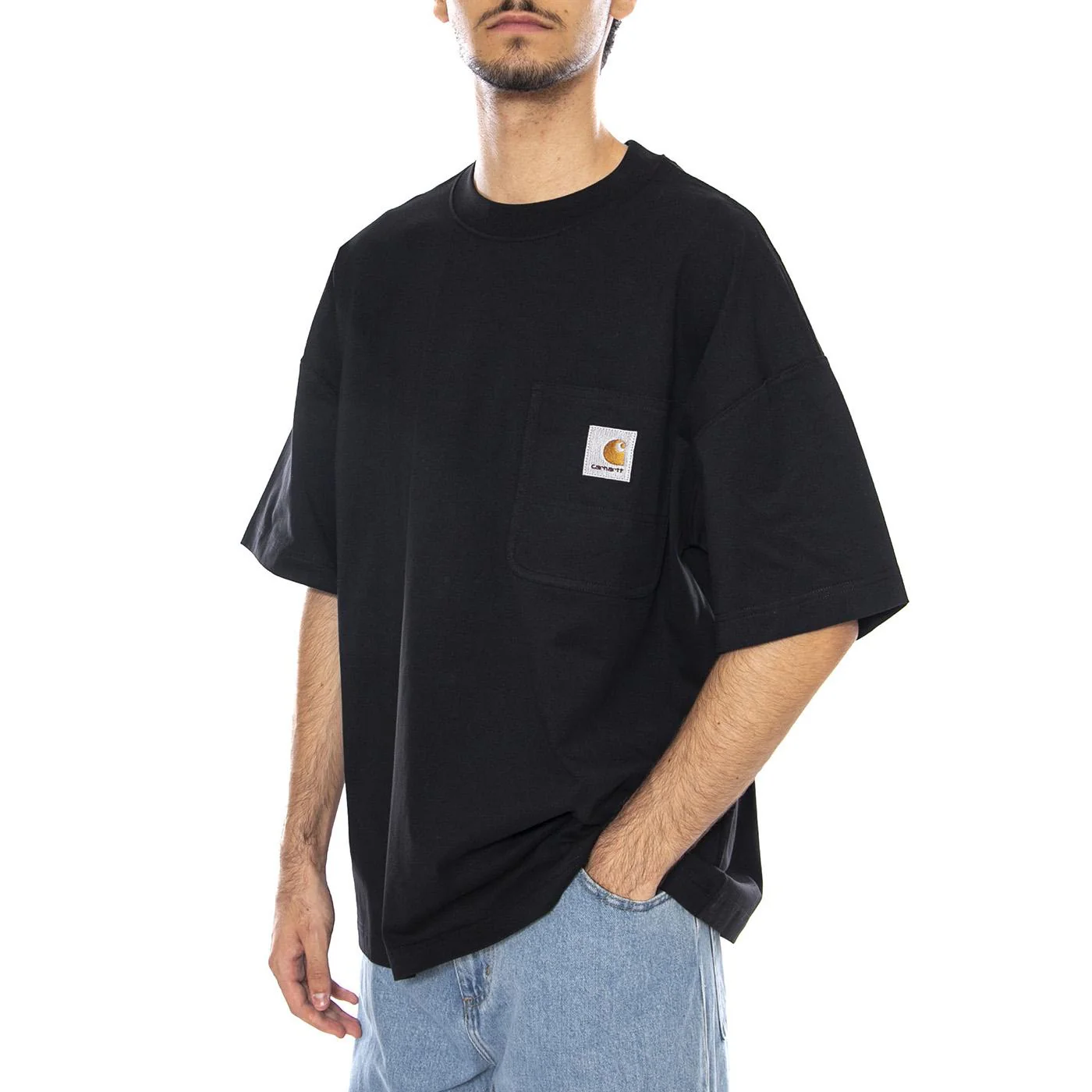 S/S Work Pocket T-Shirt Black - Men's Crew Neck T-Shirt Black CARHARTT WIP